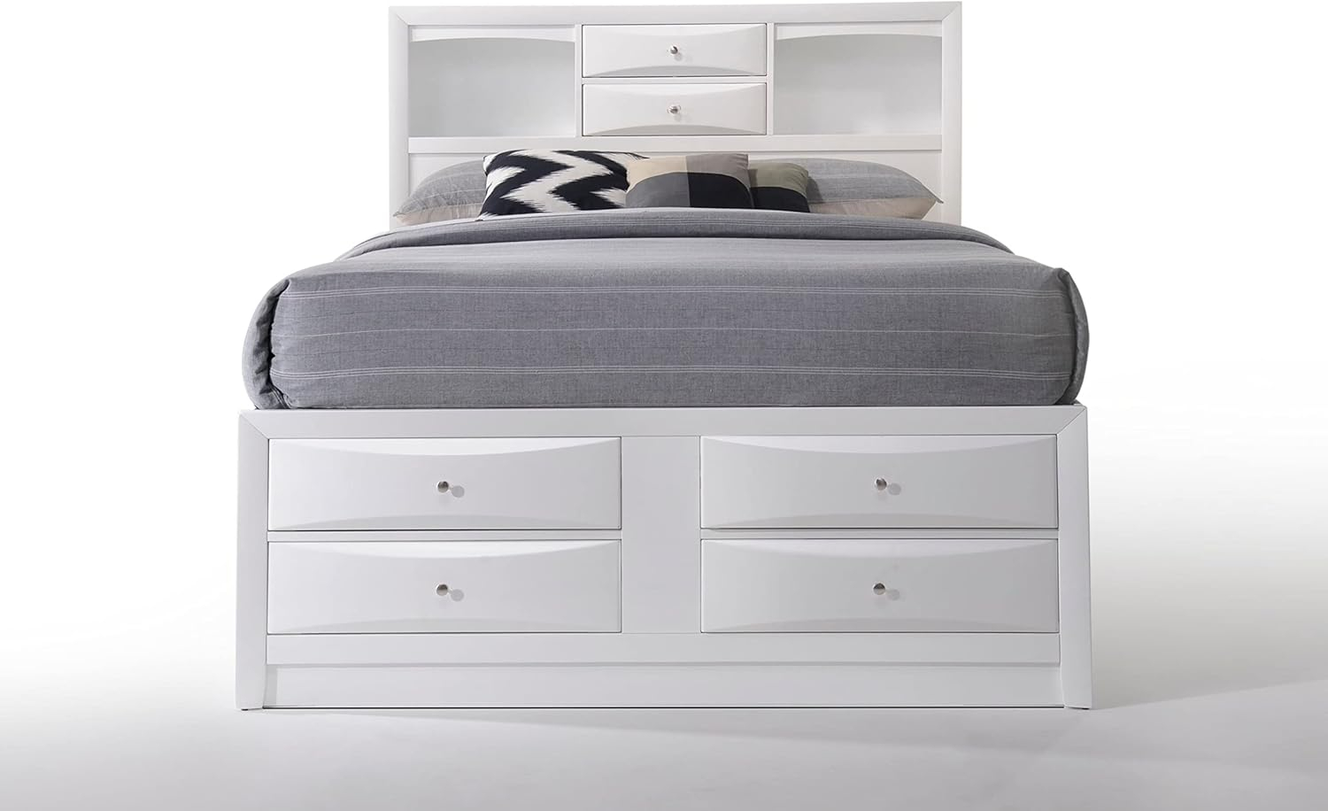 Acme Ireland Full Bed with Storage, White