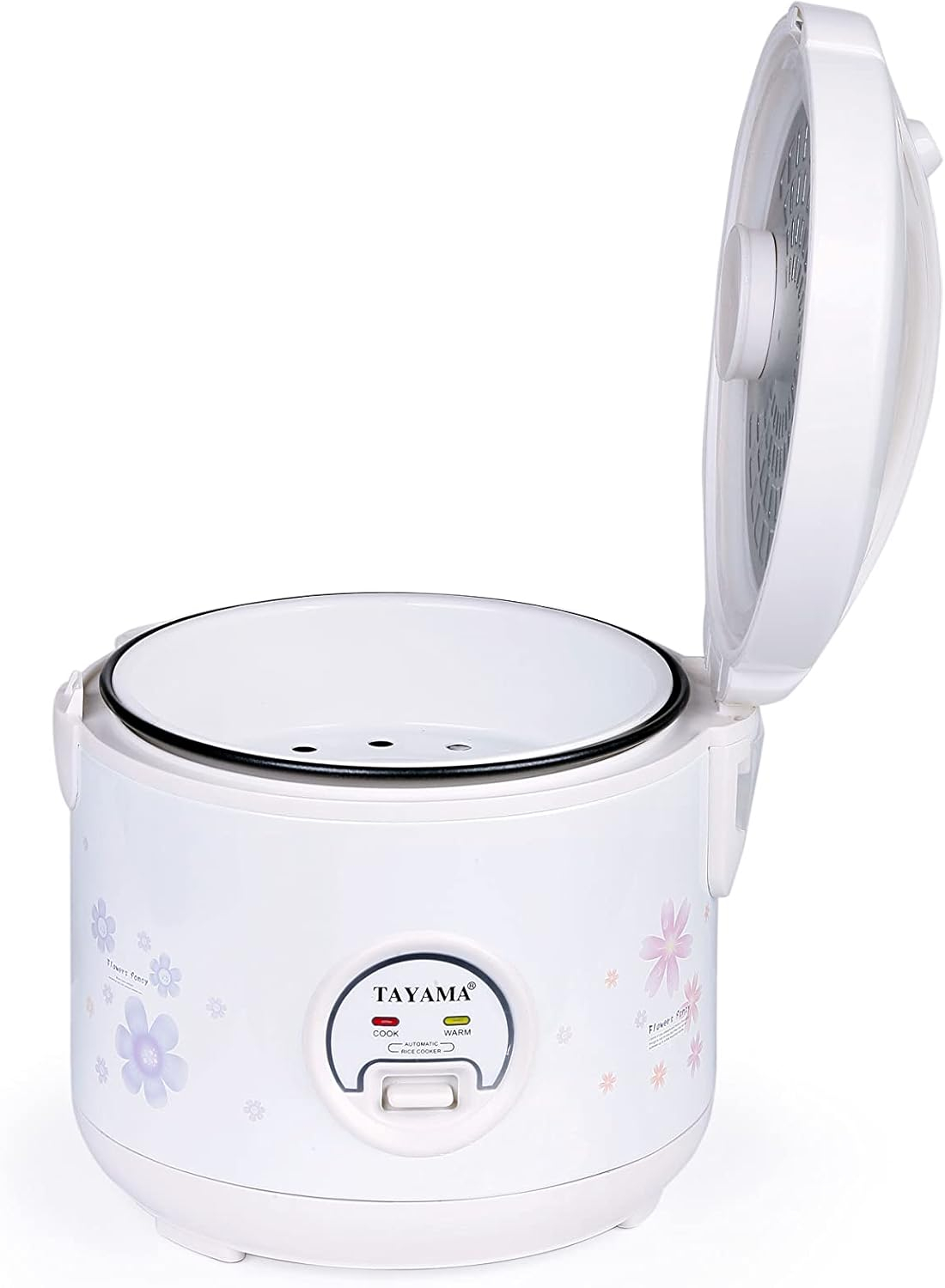 5 Cups Uncooked Cool Touch Electronic Rice Cooker in White