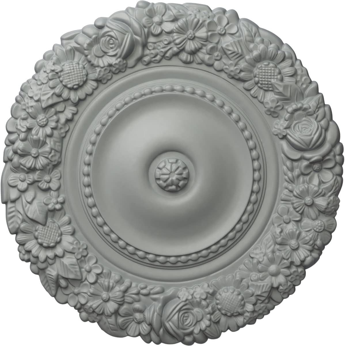 Ekena Millwork 21"OD x 2"P Marseille Ceiling Medallion (Fits Canopies up to 7 3/8")