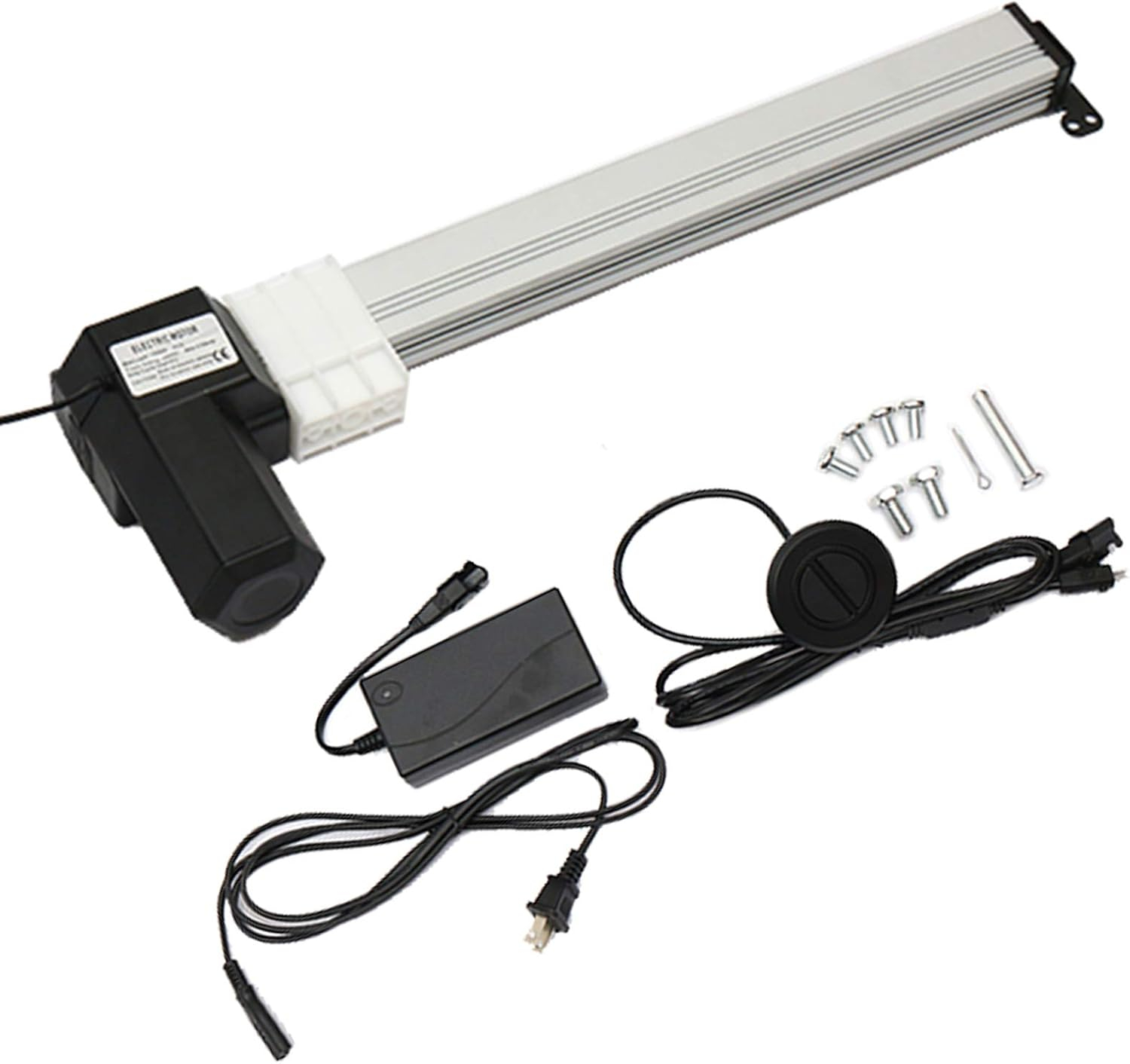 FETCOI Power Recliner Motor Linear Actuator, 330mm 6000N Electric Recliner Motor Replacement Kit for Lift Massage Chair Furniture