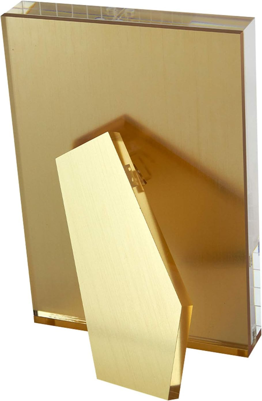 Gold Acrylic 8x10 Tabletop Floating Picture Frame