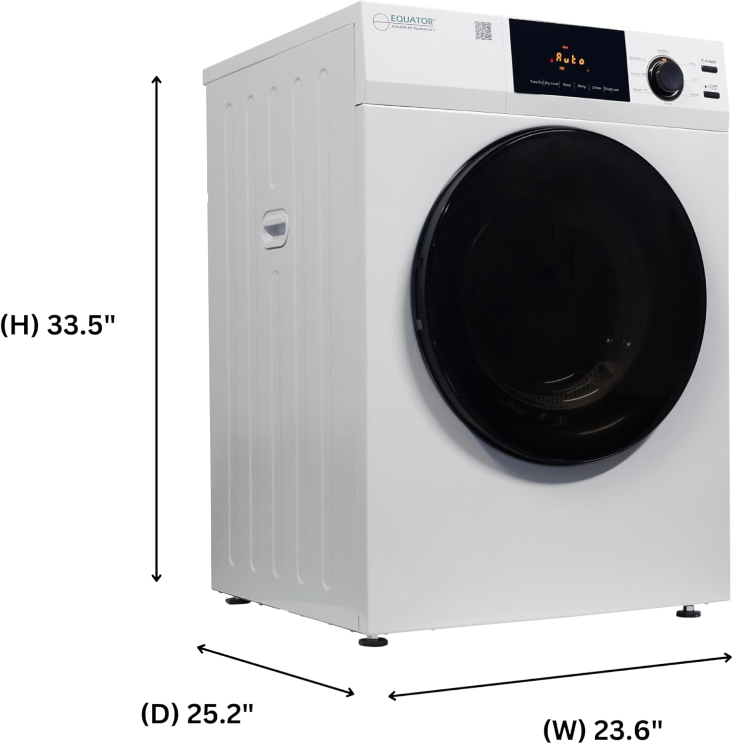 Equator DELUXE LAUNDRY SET Digital Washer 1.9cf 110V Vented Dryer 4cf 110V (Side by Side)