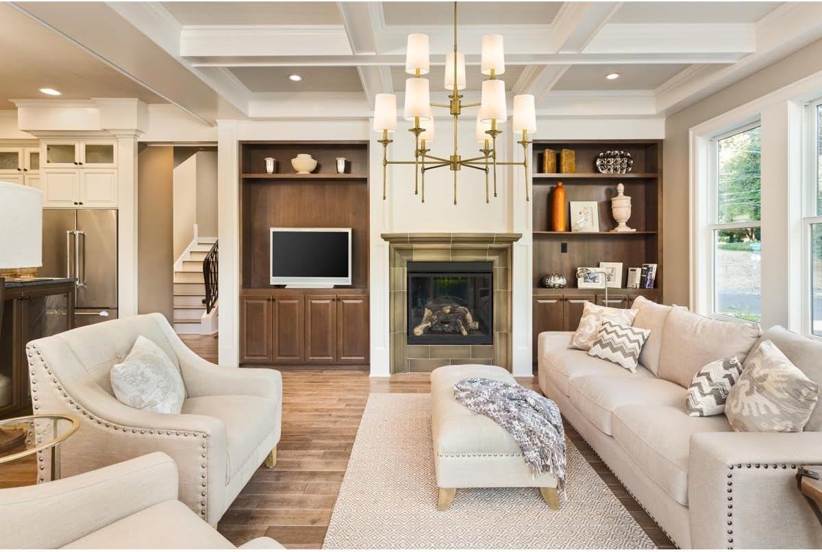 Z-Lite Emily 9 - Light Chandelier in  Rubbed Brass