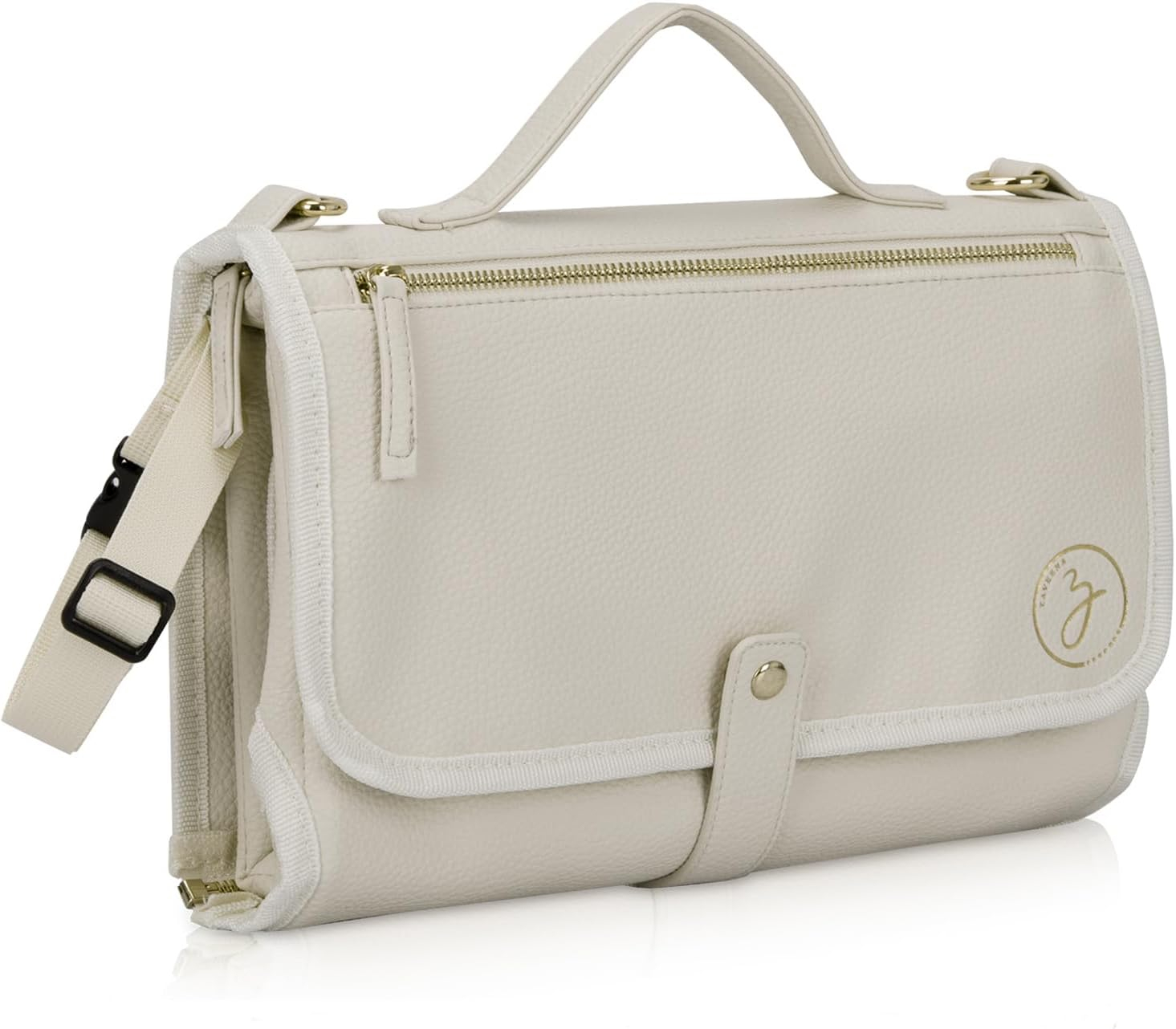 Portable Diaper Changing Pad. Portable Changing Pad for Diaper Bag. Travel Changing Pad. Newborn Essentials, Newborn Girls and Boys, Cream, 750 Count