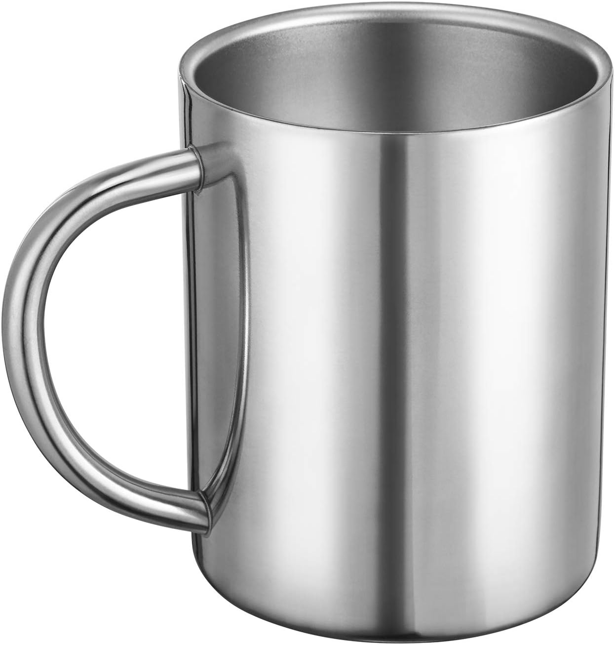 2 Packs 400ml Stainless Steel Double Wall Mug,Travel Camping Mug,Suitable for Coffee, Milk,Juice,Tea and other Cold or Hot Drinks