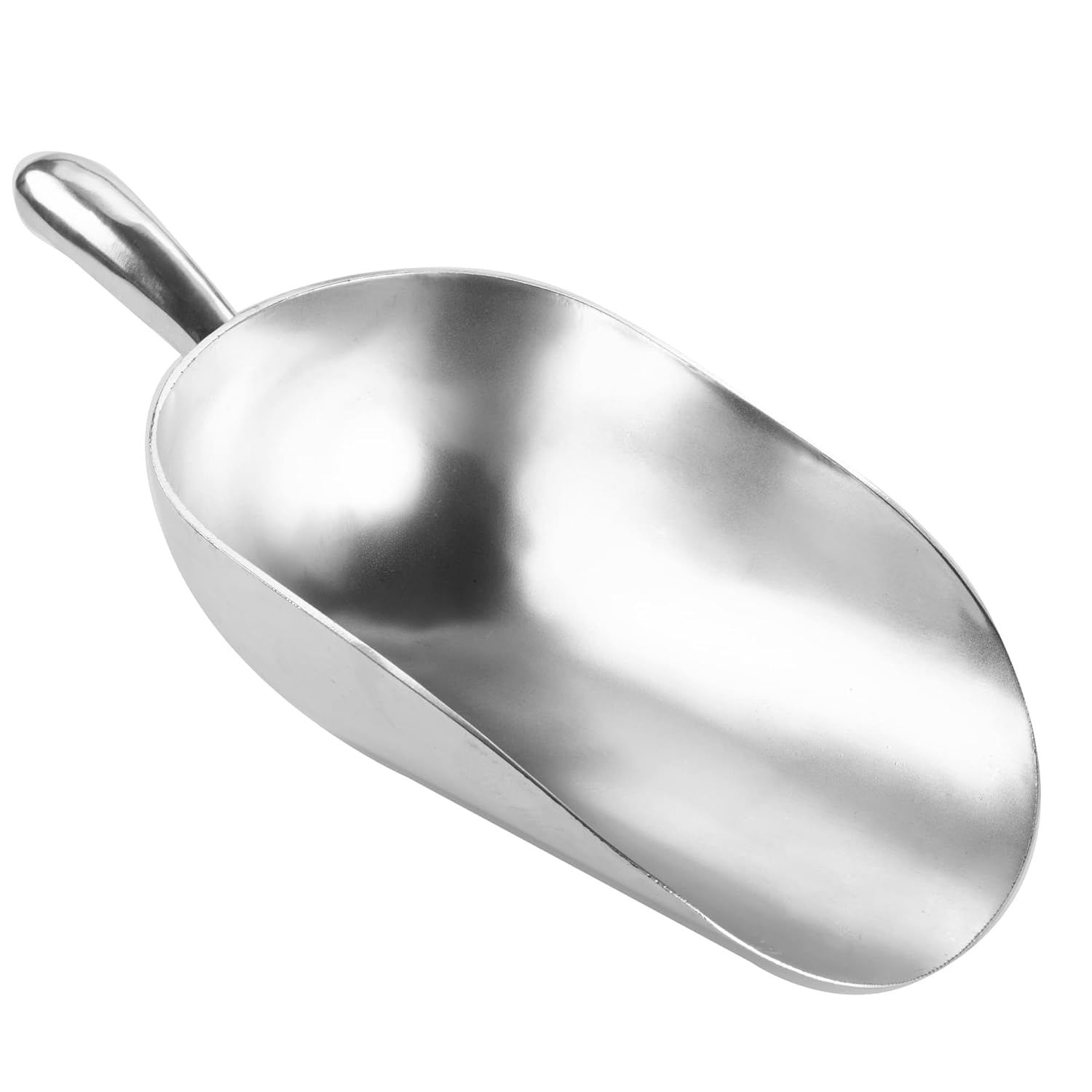 Silver 84 oz Aluminum Kitchen Scoop with Handle