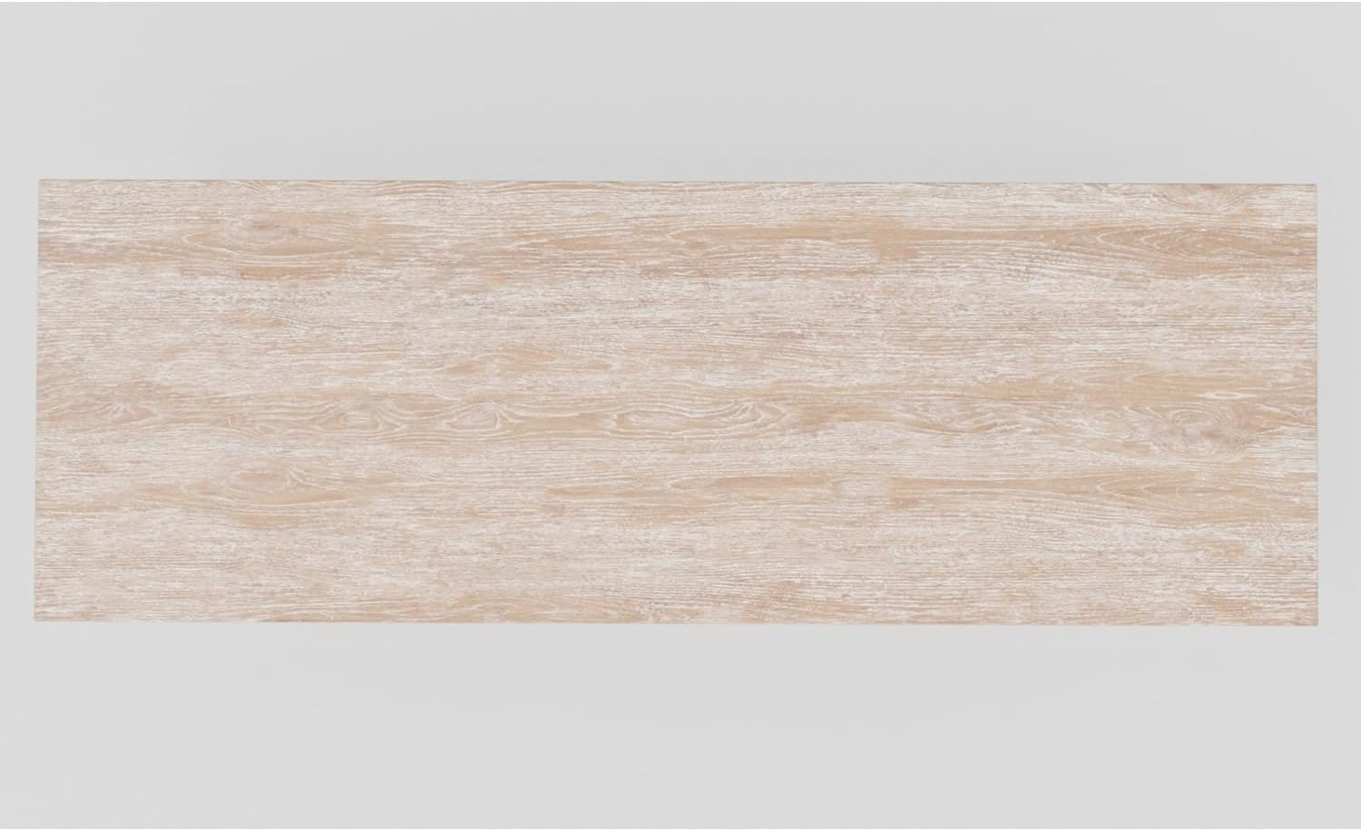 Driftwood Beige Oak Veneer Rectangular Dining Table