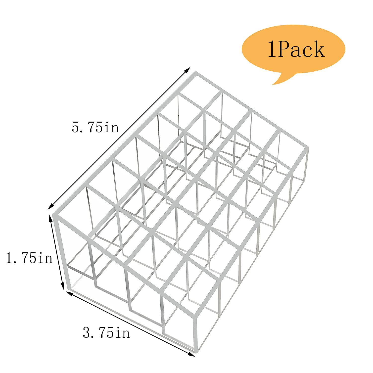 XINGLIAN 24 Slot Clear Lipstick Holder - Lipstick Organizer for Bottles