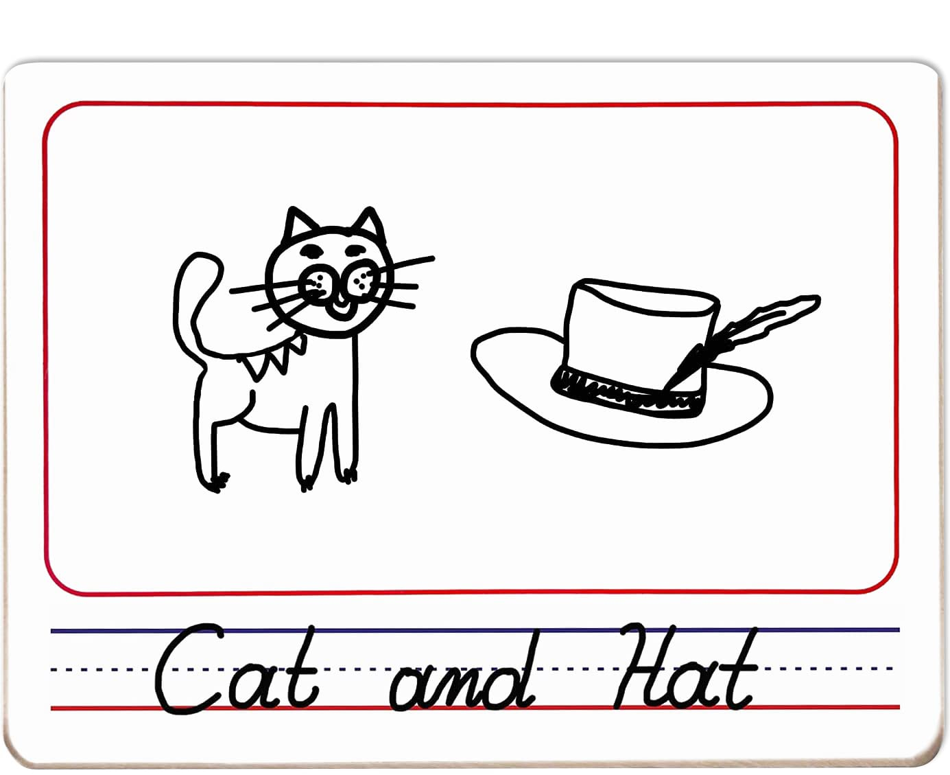 10 Pack Double Sided Whiteboards 9”x12” Story Lined Dry Erase Boards for Kids Writing Board Age 3-5 Practice Drawing Small White Board Teacher Elementary Grade 1 Kindergarten Preschool + Erasers