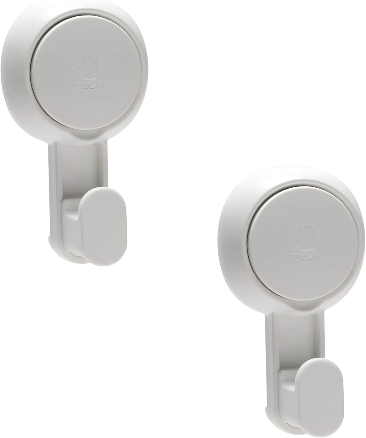 Bath Bliss 2 Pack Gel-Suction Power Hooks - 4.5"x 2.5"x 1.7"