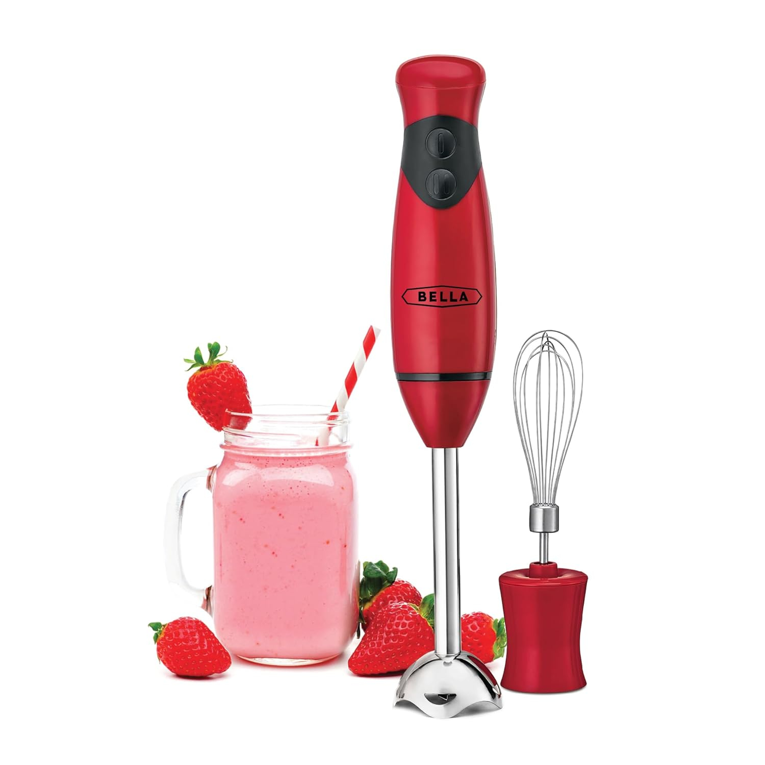 Bella Immersion Blender, Red