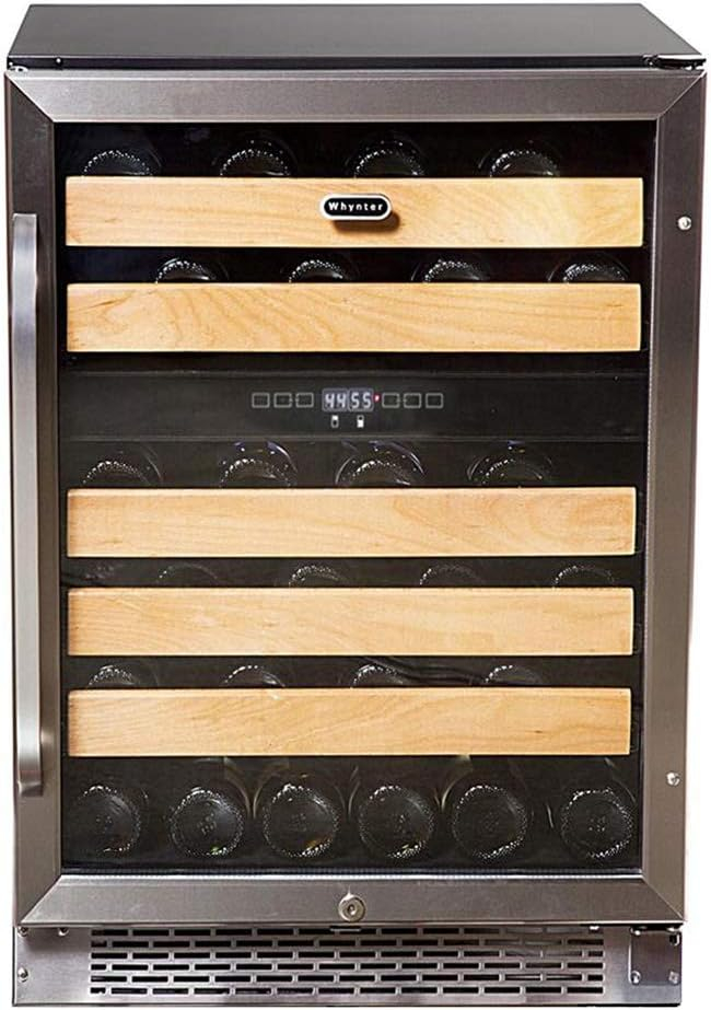 Whynter 46 Bottle Dual Zone Built-In Wine Cooler