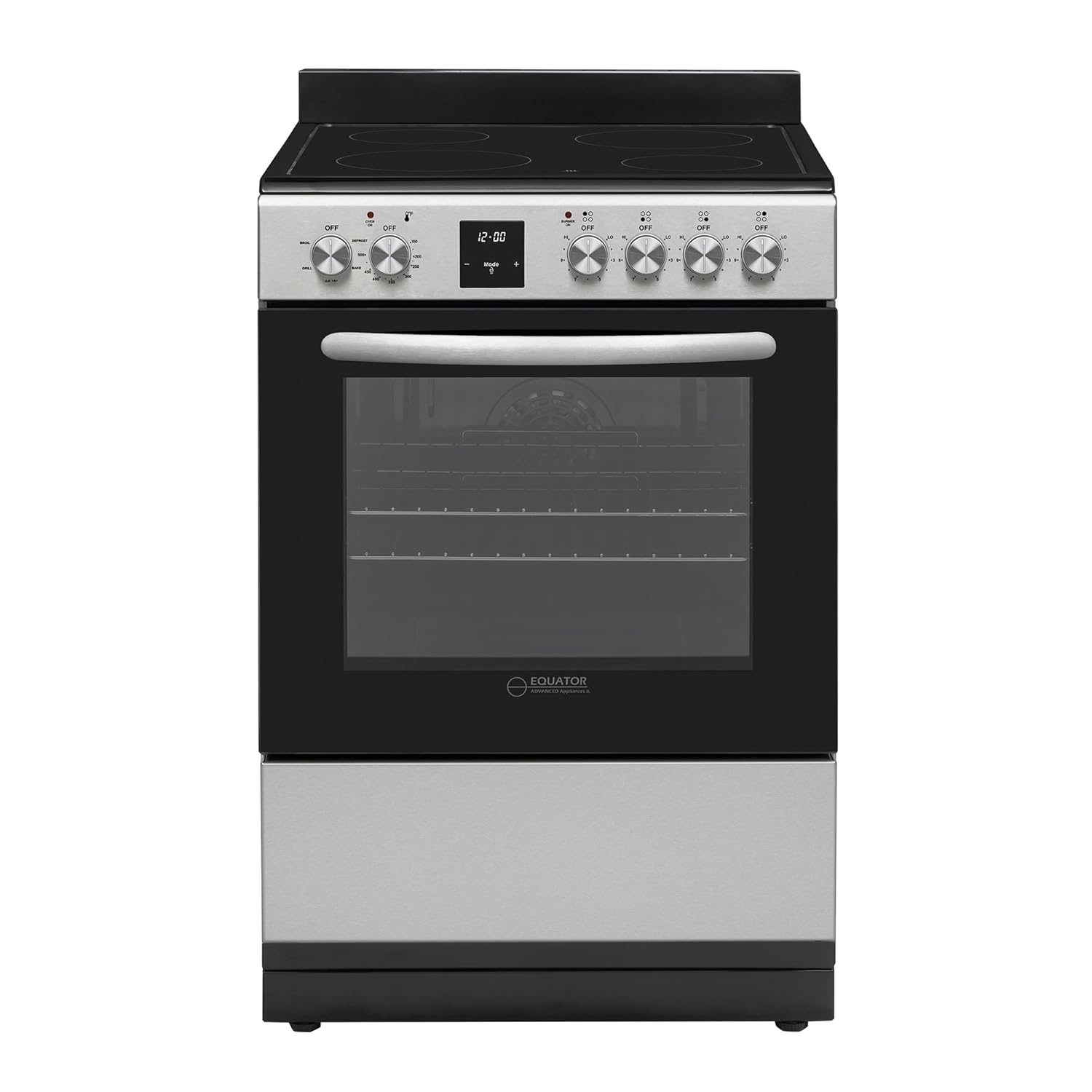 Equator Advanced Appliances  Equator 24 Freestanding Electric Cooking Range in Stainless with Convection Oven