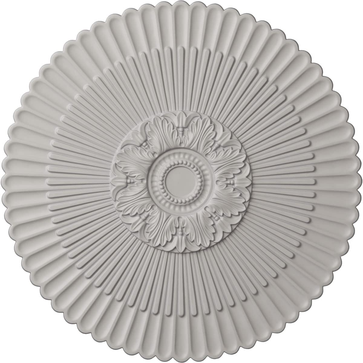1-5/8 in. x 41 in. x 41 in. Polyurethane Nexus Ceiling Medallion, Ultra Pure White