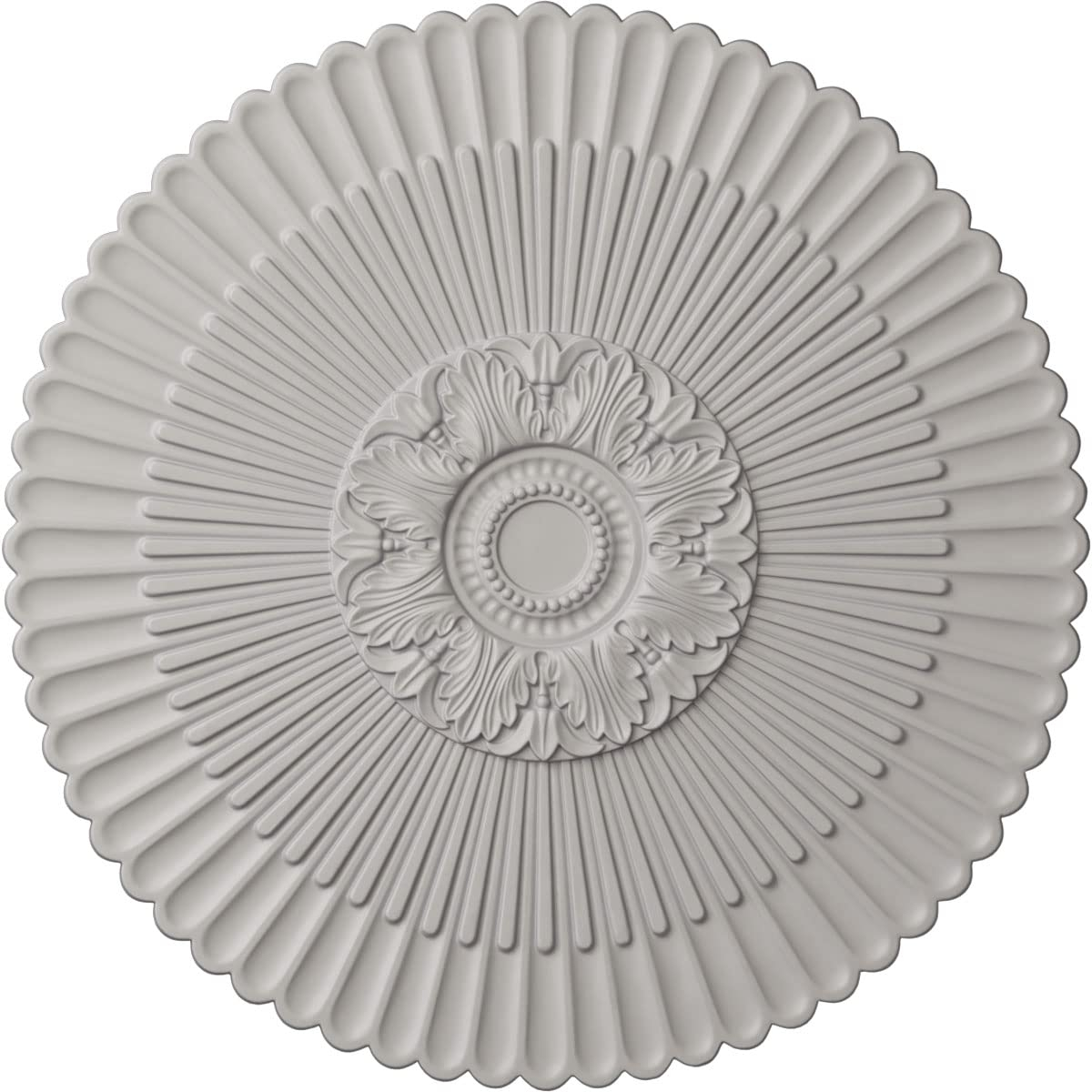1-5/8 in. x 41 in. x 41 in. Polyurethane Nexus Ceiling Medallion, Ultra Pure White