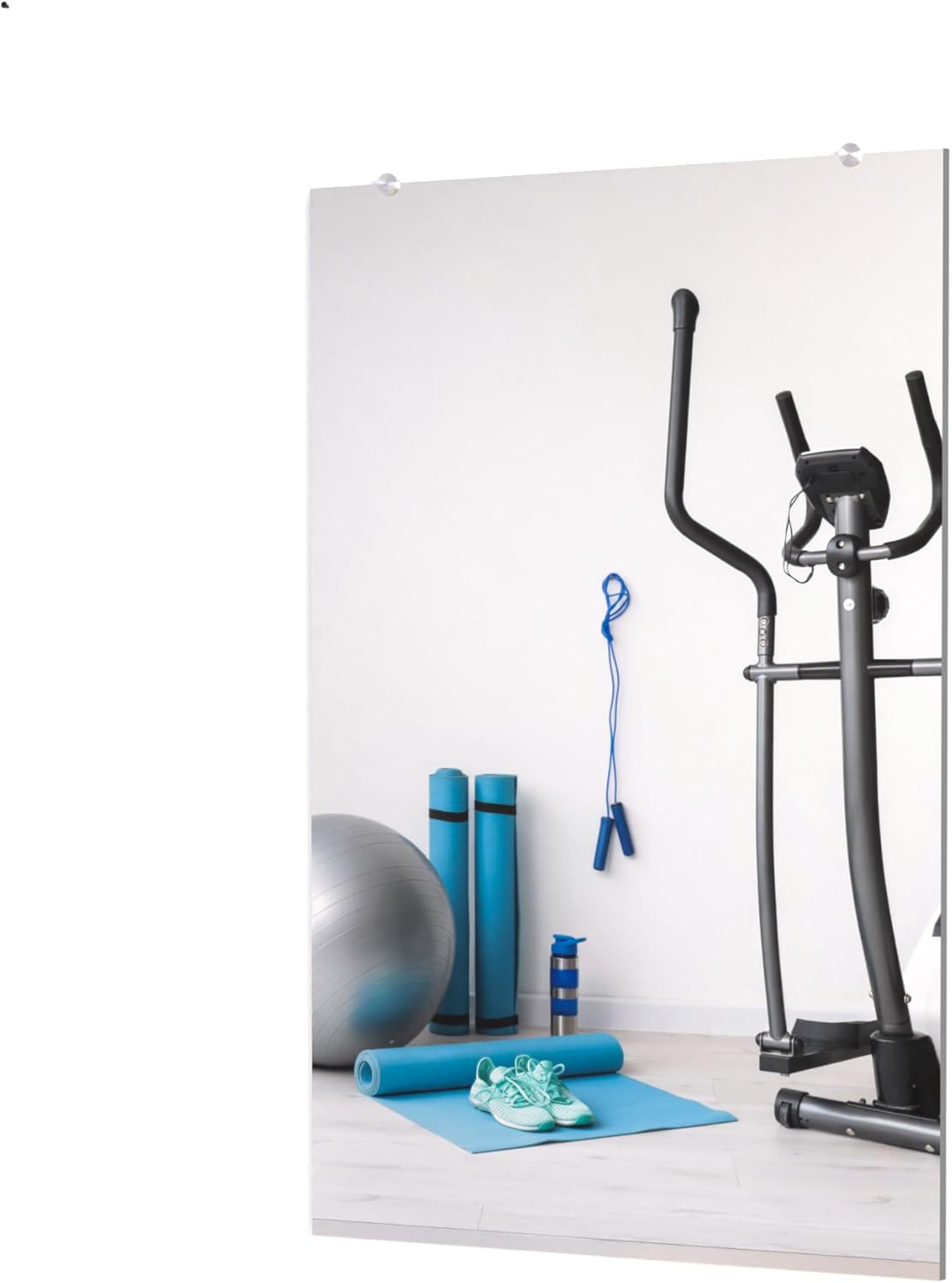 Home Gym Mirror 47.5x31.5 inches 1/4" Thick, Large Full Body Mirror for Yoga, Large Wall Mirror Full Length for Fitness, Garage, Dance Studio, Wall Mirror for Home Gym