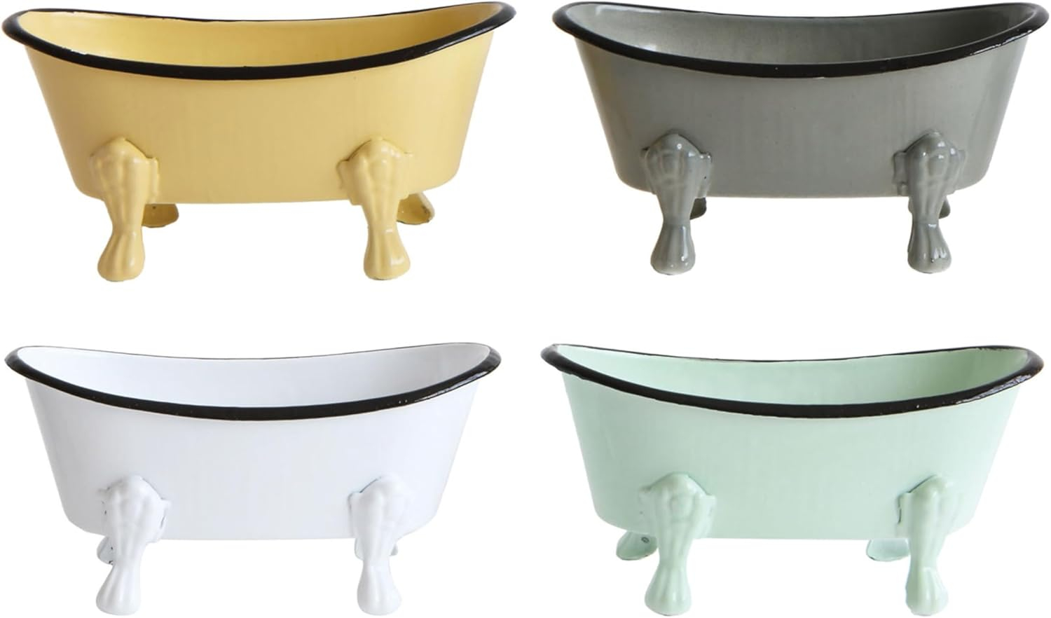 Desert Fields Metal Bathtub Soap Dishes (Set of 4 Colors)