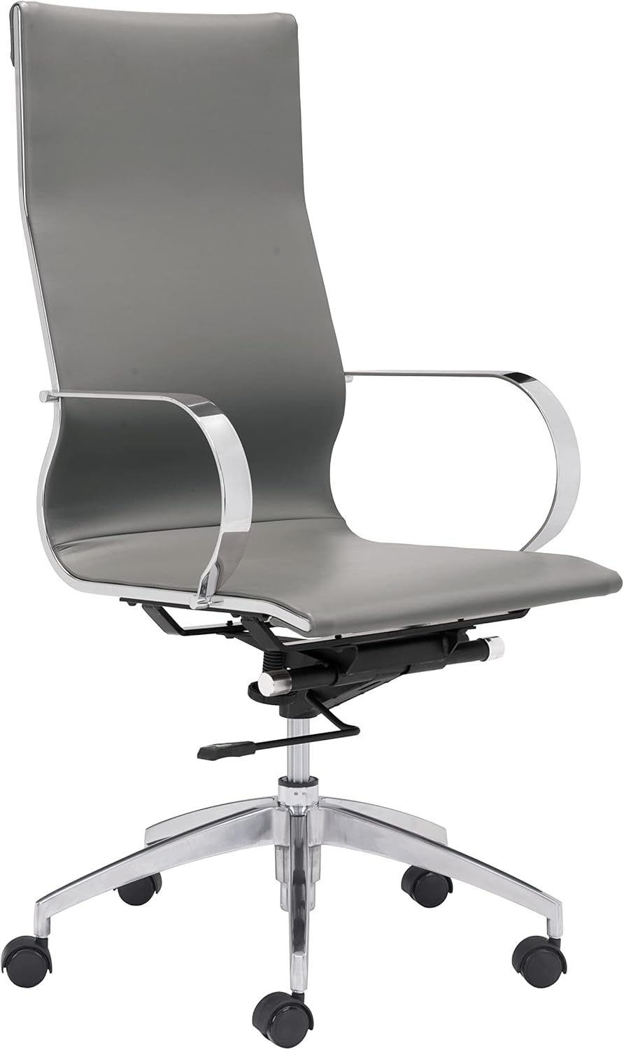 Zuo Modern Glider High Back Office Chair Gray