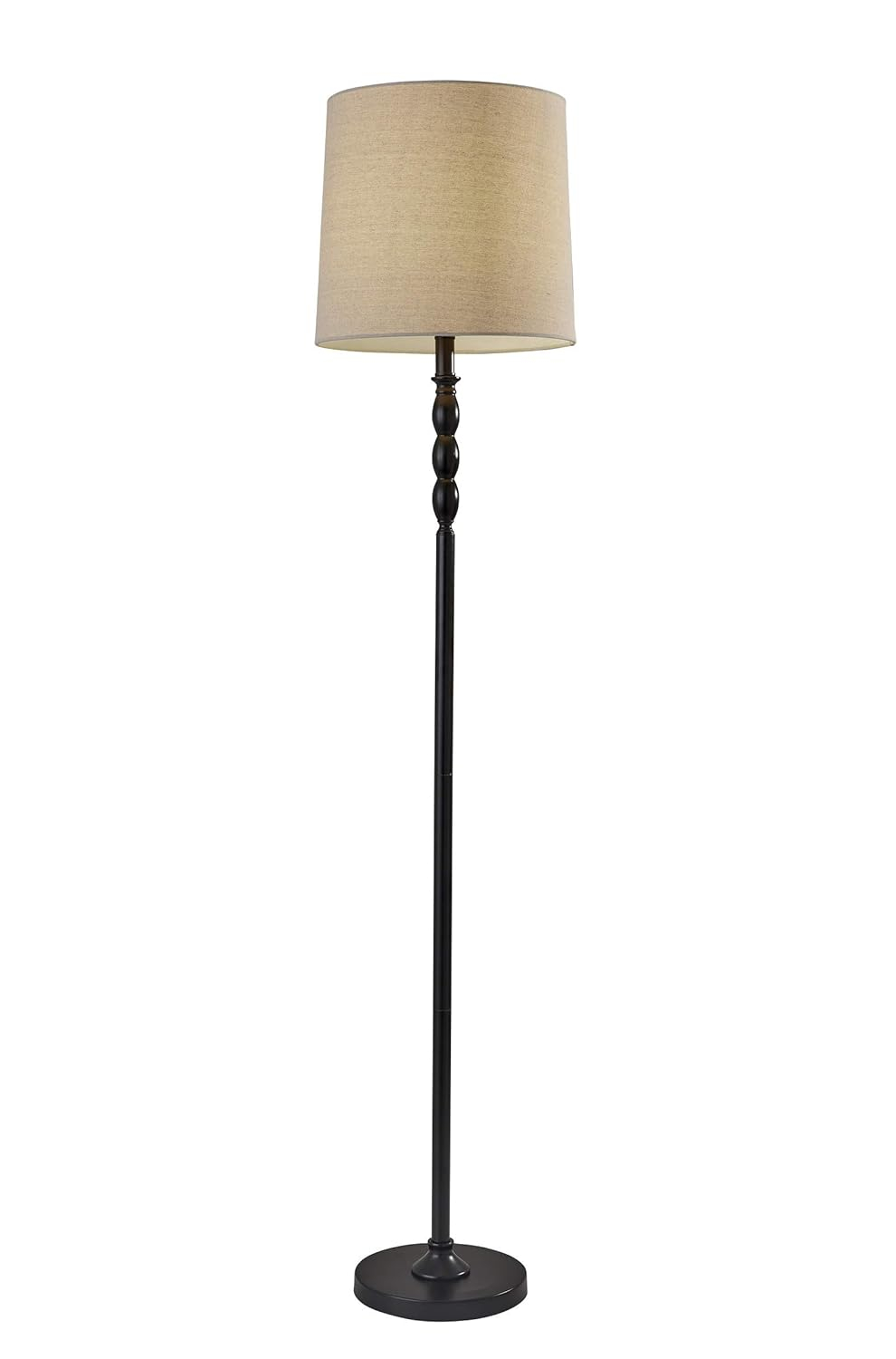 Simplee Adesso William Floor Lamp, Black