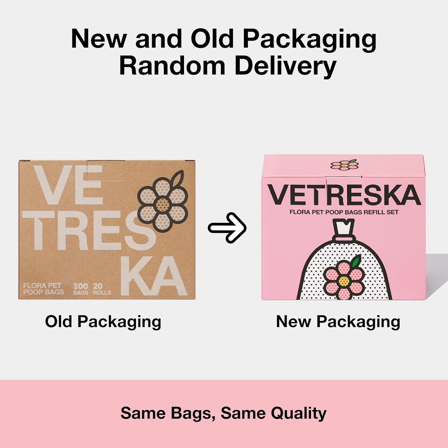 VETRESKA Dog Poop Bags Lavender Scented Pet Waste Bags Leak Proof & Extra Thick Waste Bags for Dog Walking and Cat Litter 300 Counts 20 Refill Rolls 9 * 13 inches C21