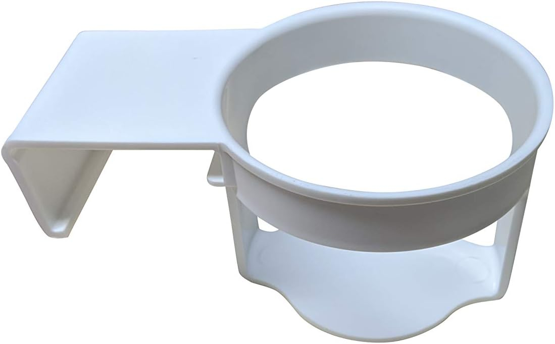Lawn Chair USA White Cup Holder Attachment Enhance Your Outdoor Relaxation Experience