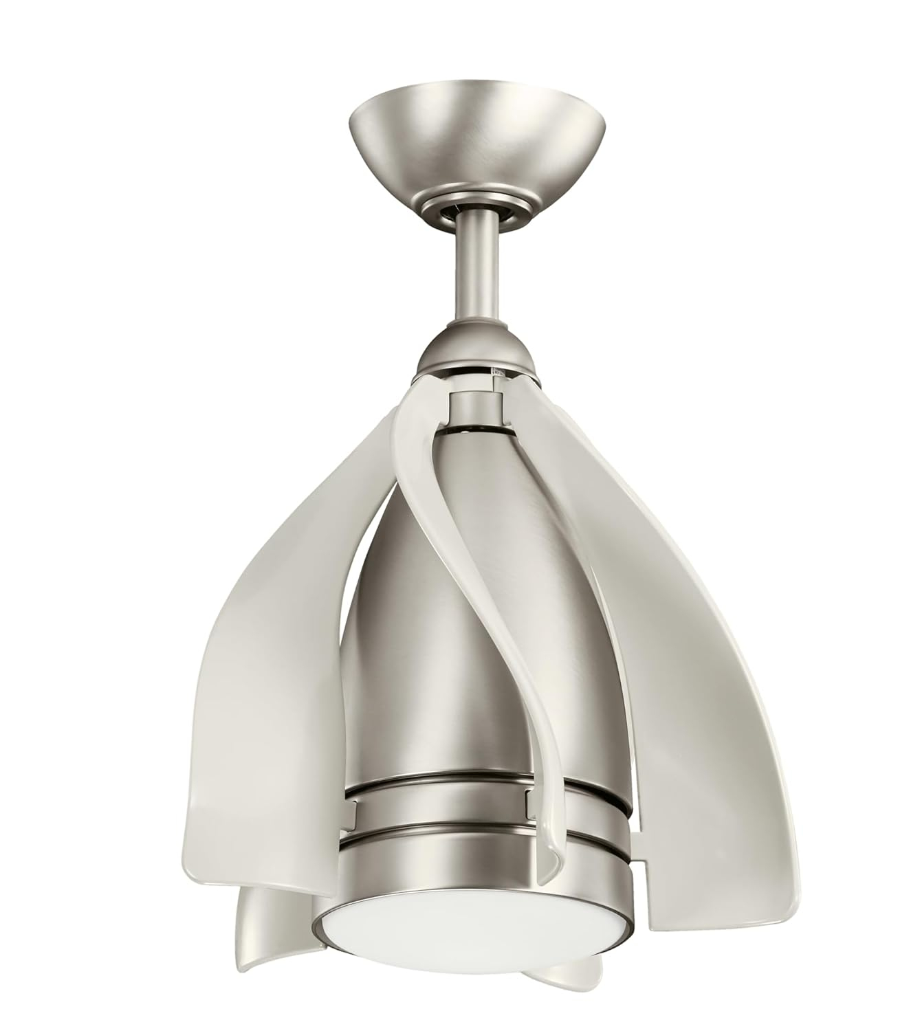 Ceiling Fan with Light Kit 19.75 inches Tall By 15 inches Wide-Brushed Nickel Finish Bailey Street Home 147-Bel-1788220