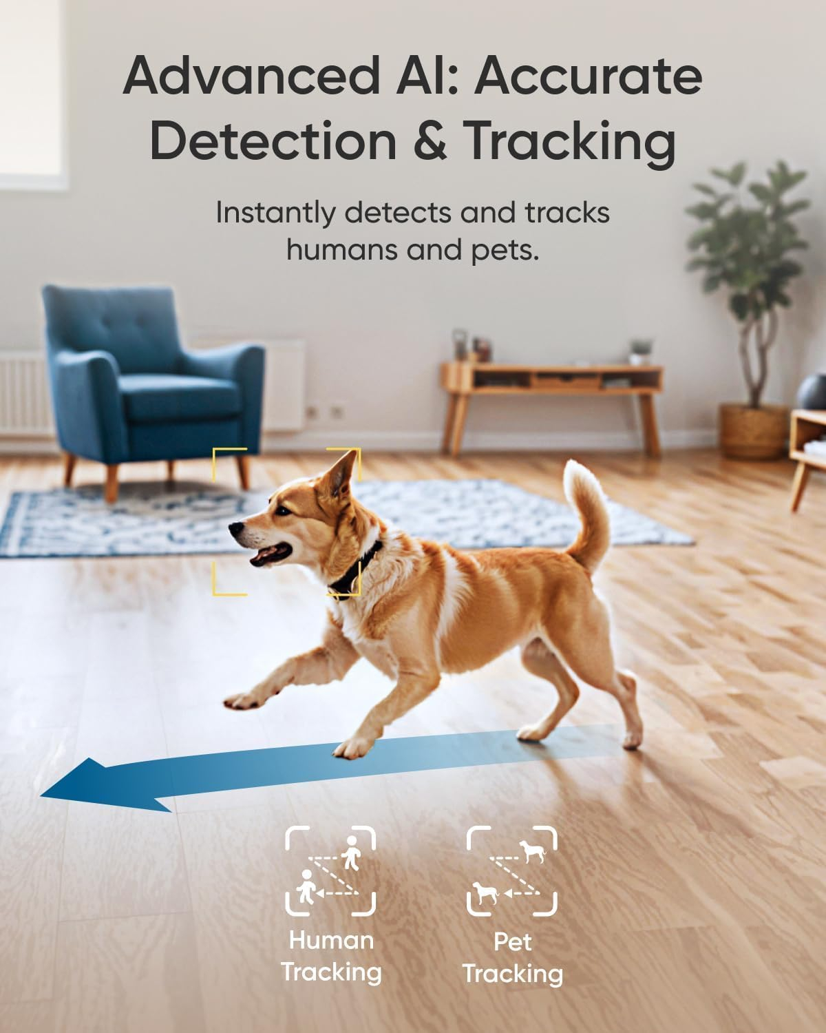 Eufy White 4K UHD Indoor Pan-Tilt Security Camera with Night Vision