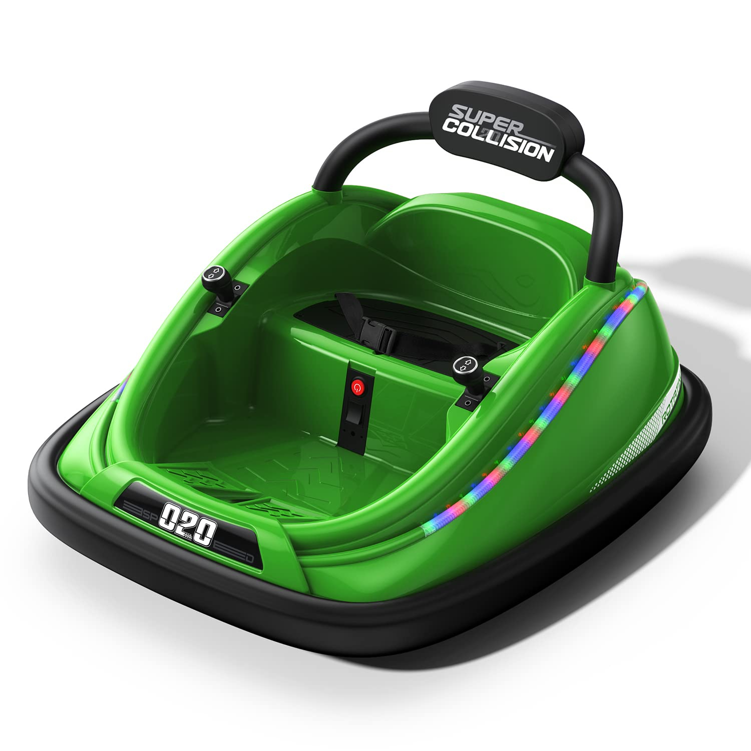 Bumper Car, 12V Electric Kids-Bumper Car Ride Toys with Remote and Music Function, Perfect Kids Gifts Baby for Toddlers 1-6 for Birthday
