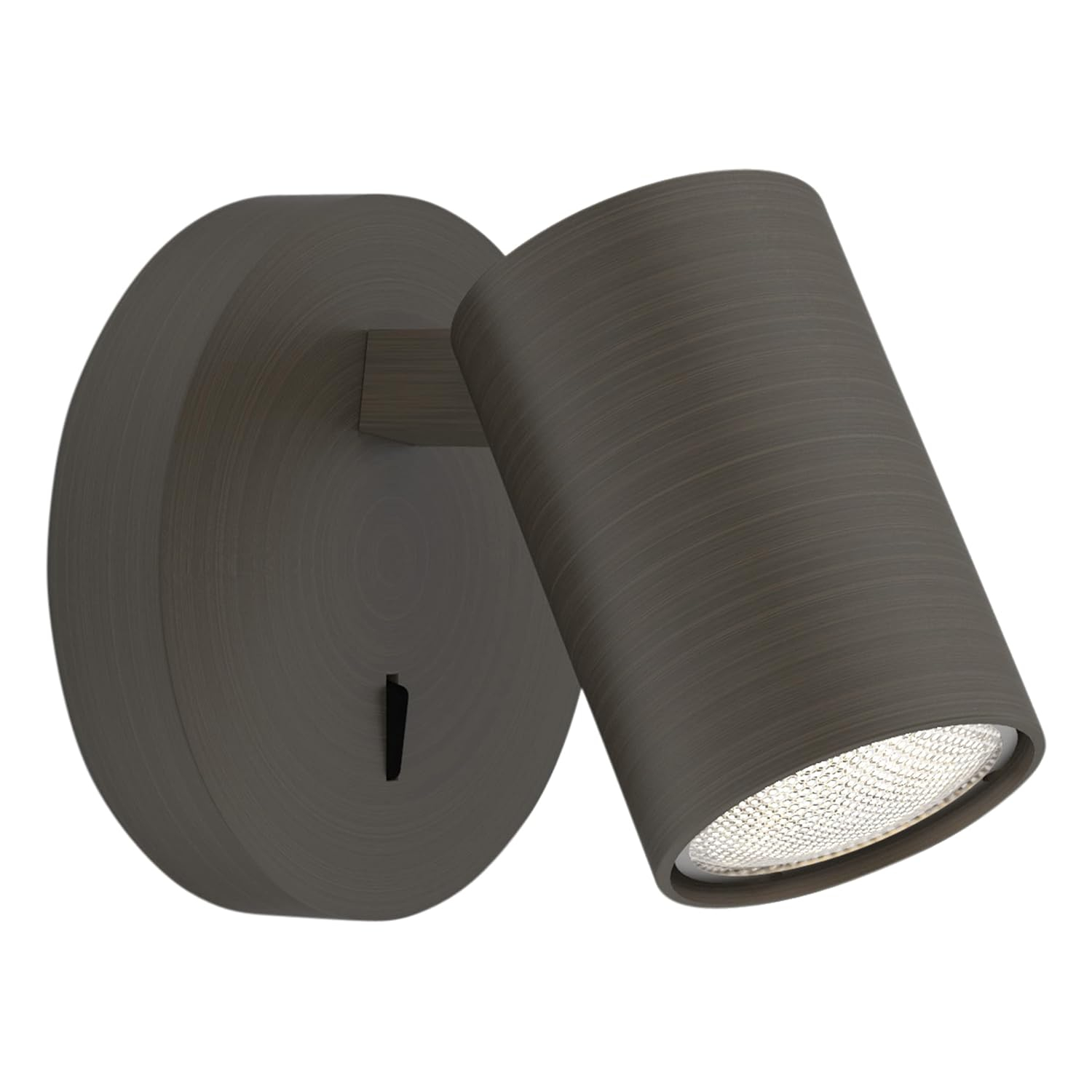 Bronze Adjustable LED Wall Sconce with Metal Shade