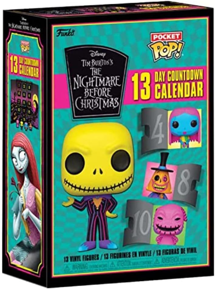 Funko Advent Calendar 13 Days The Nightmare Before Christmas Collectible, Black
