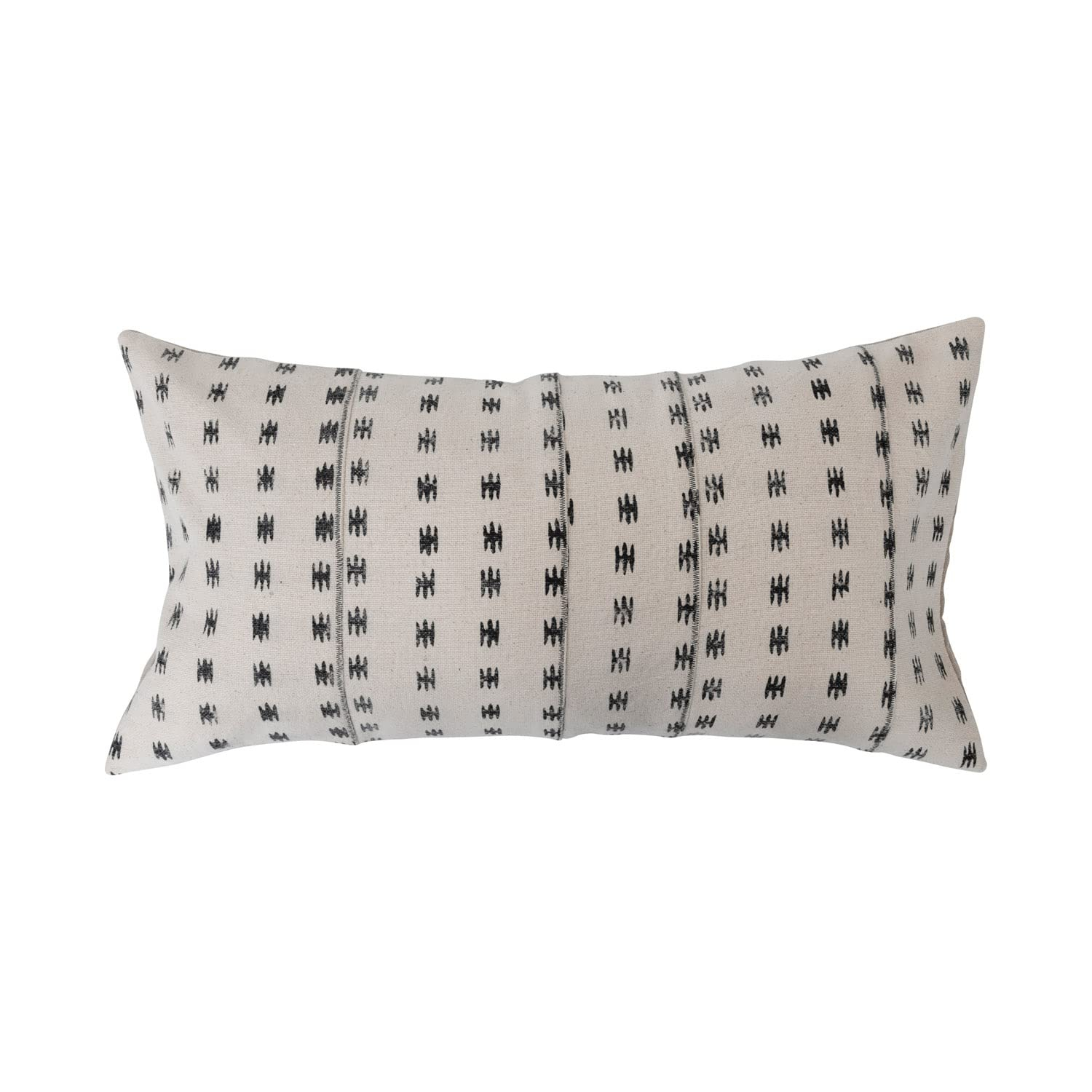 Geometric Cotton Reversible Throw Pillow