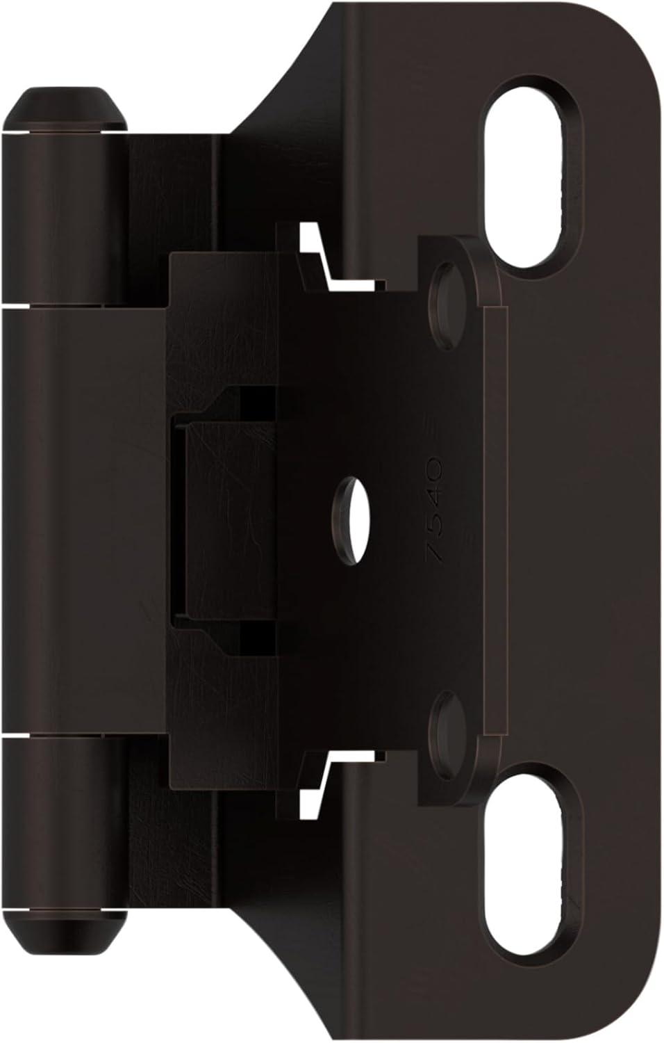 Oil-Rubbed Bronze Self-Closing Partial Wrap Cabinet Hinge