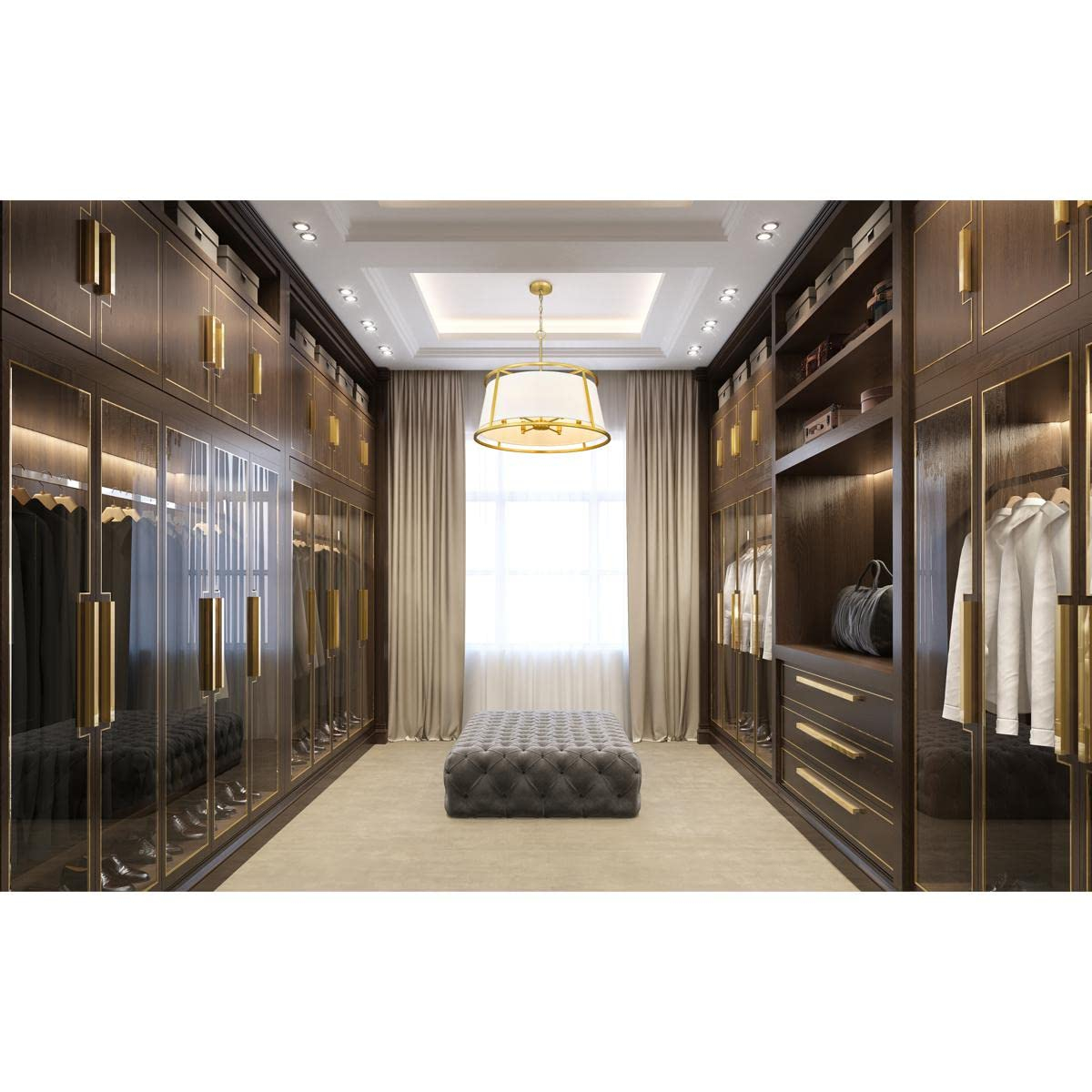 Z-Lite Lenyx 6 - Light Chandelier in  Rubbed Brass