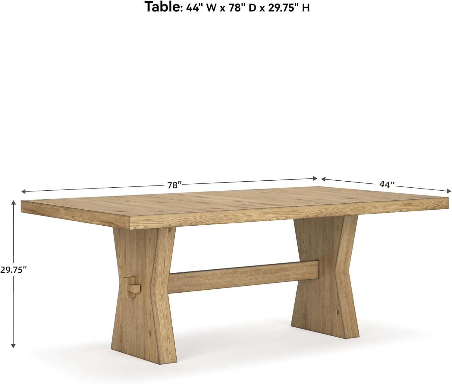 Signature Design by Ashley Galliden Light Brown Dining Table