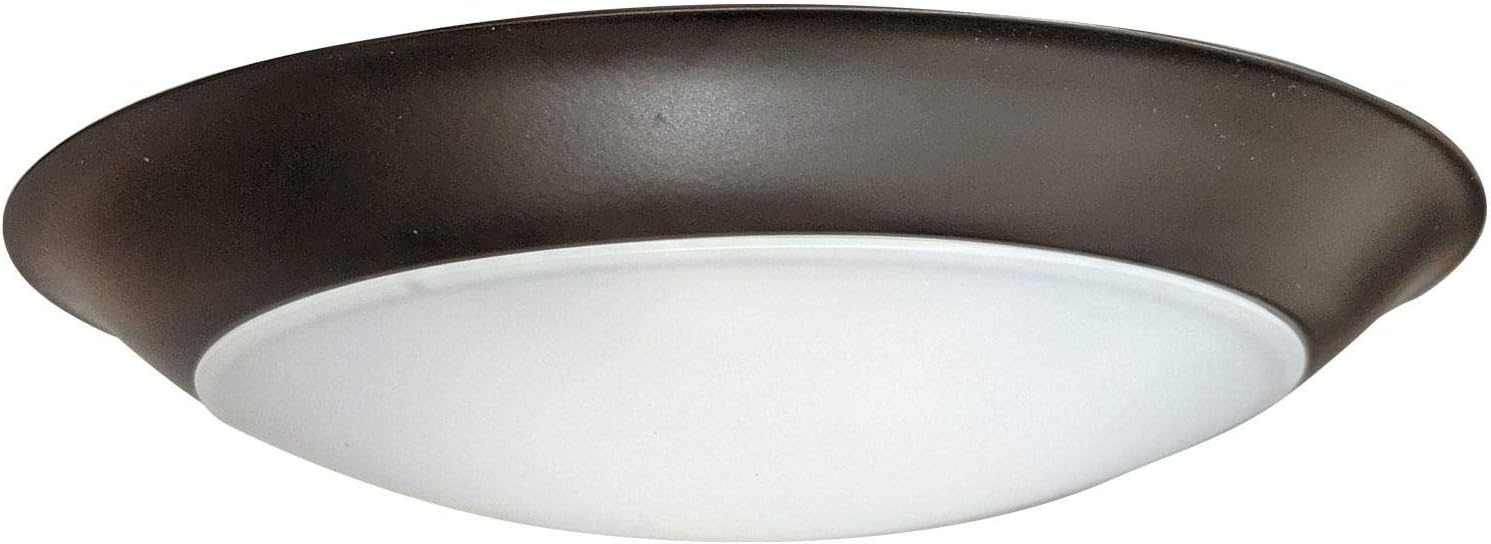 Sunlite 88385-SU 13w 6" LED Slim Disc Ceiling Fixture Bronze Warm White 3000k