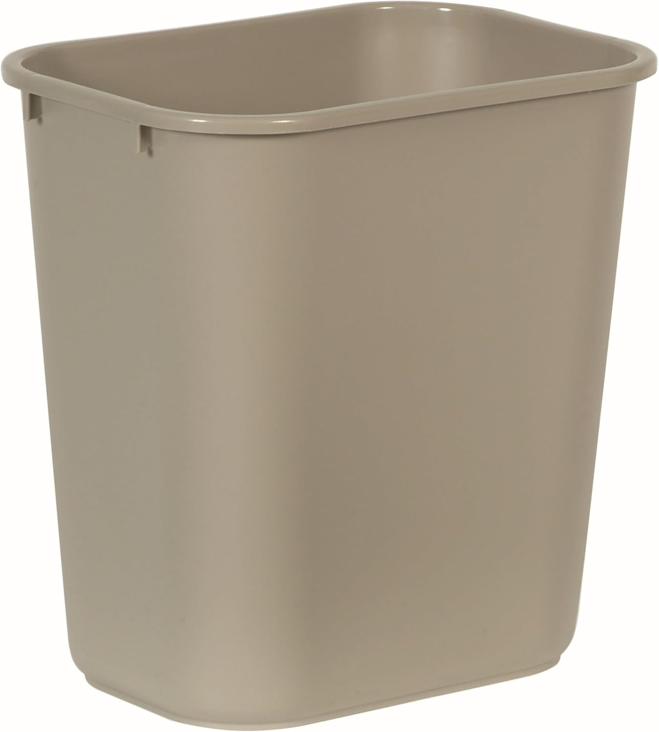 Rubbermaid Commercial Products 28QT/7 GAL Wastebasket Trash Container, for Home/Office/Under Desk, Beige (FG295600BEIG)