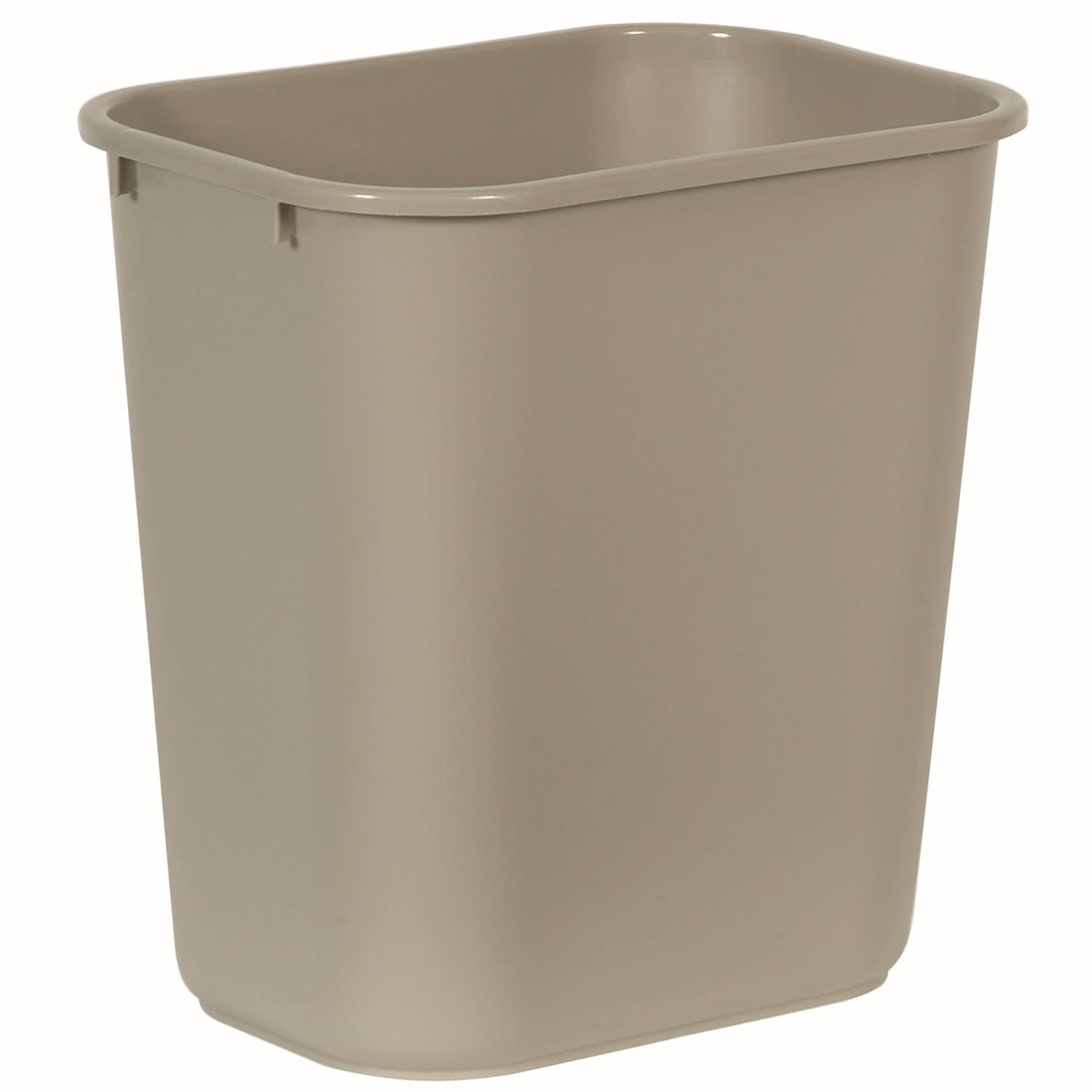 Rubbermaid Commercial Products 28QT/7 GAL Wastebasket Trash Container, for Home/Office/Under Desk, Beige (FG295600BEIG)
