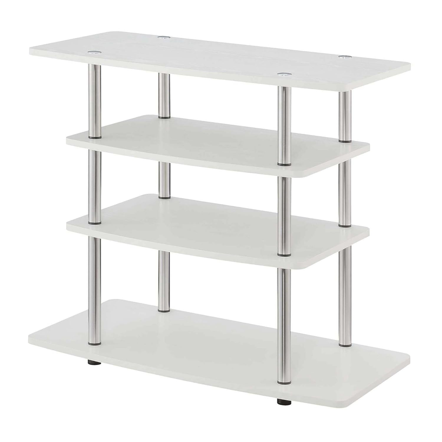 Convenience Concepts Designs2Go No Tools Highboy TV Stand, White