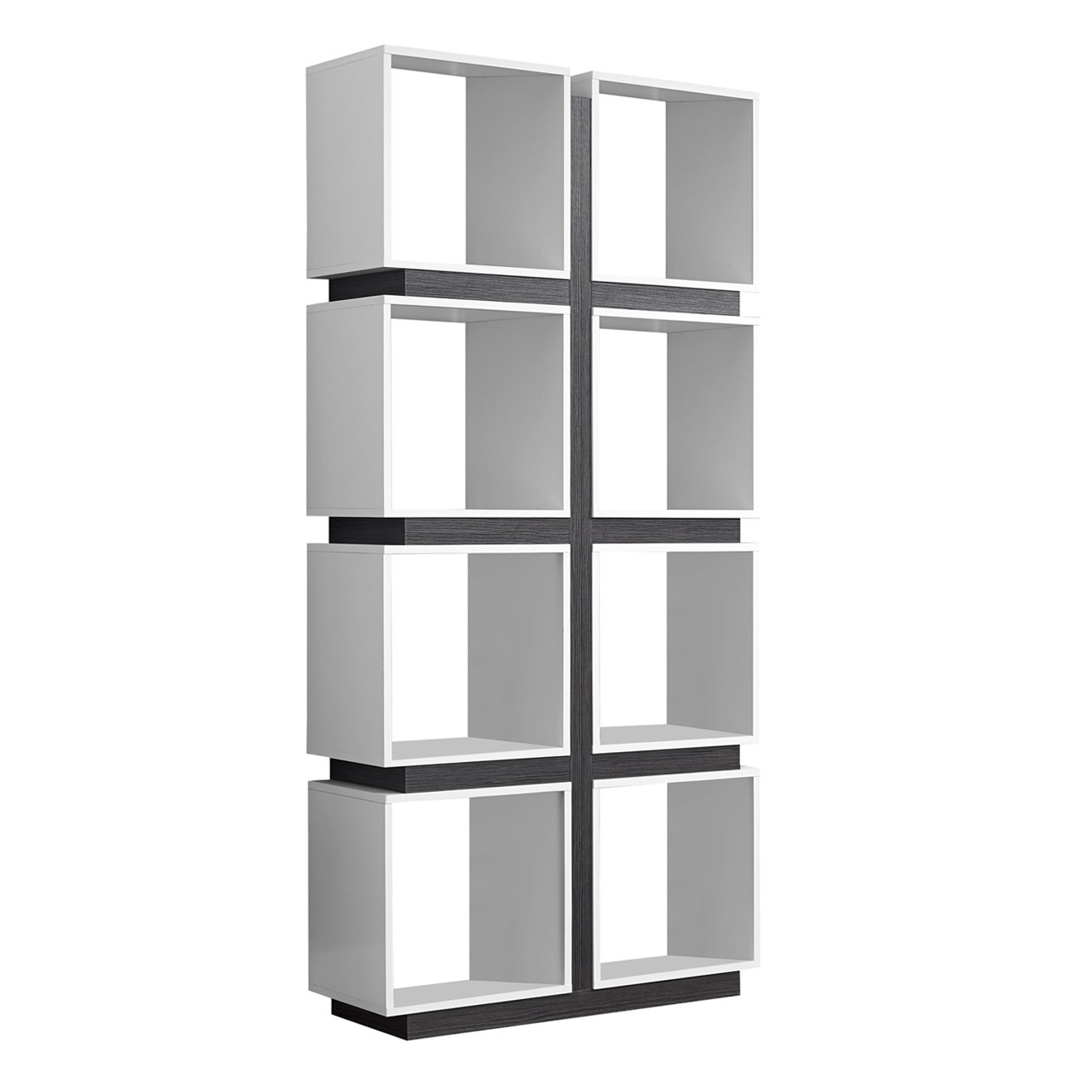 Bookcase - 71"H / White / Grey