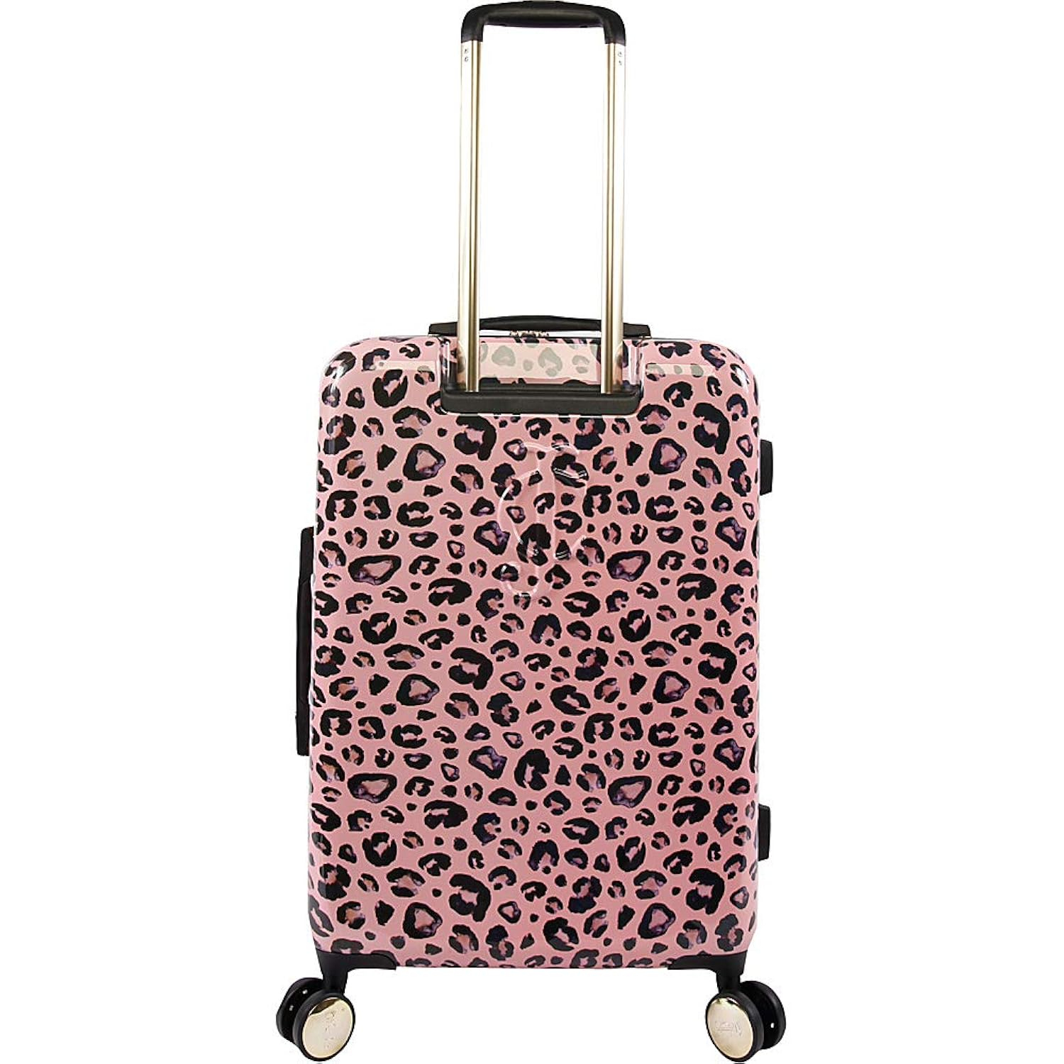 Juicy Couture Women's Jane 3-Piece Hardside Spinner Luggage Set, Telescoping Handles, Pink Leopard, One Size