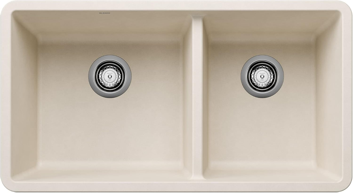 Precis SILGRANIT 33" L X 18" W Double Bowl Undermount Kitchen Sink