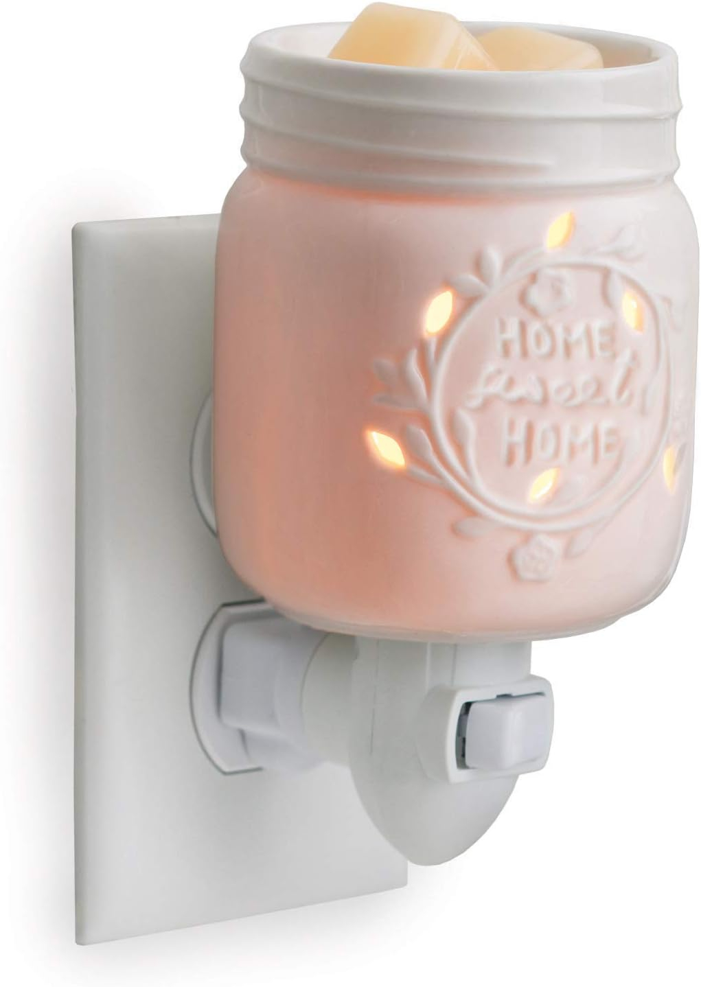 Candle Warmers Etc Pluggable Fragrance Warmer, Mason Jar