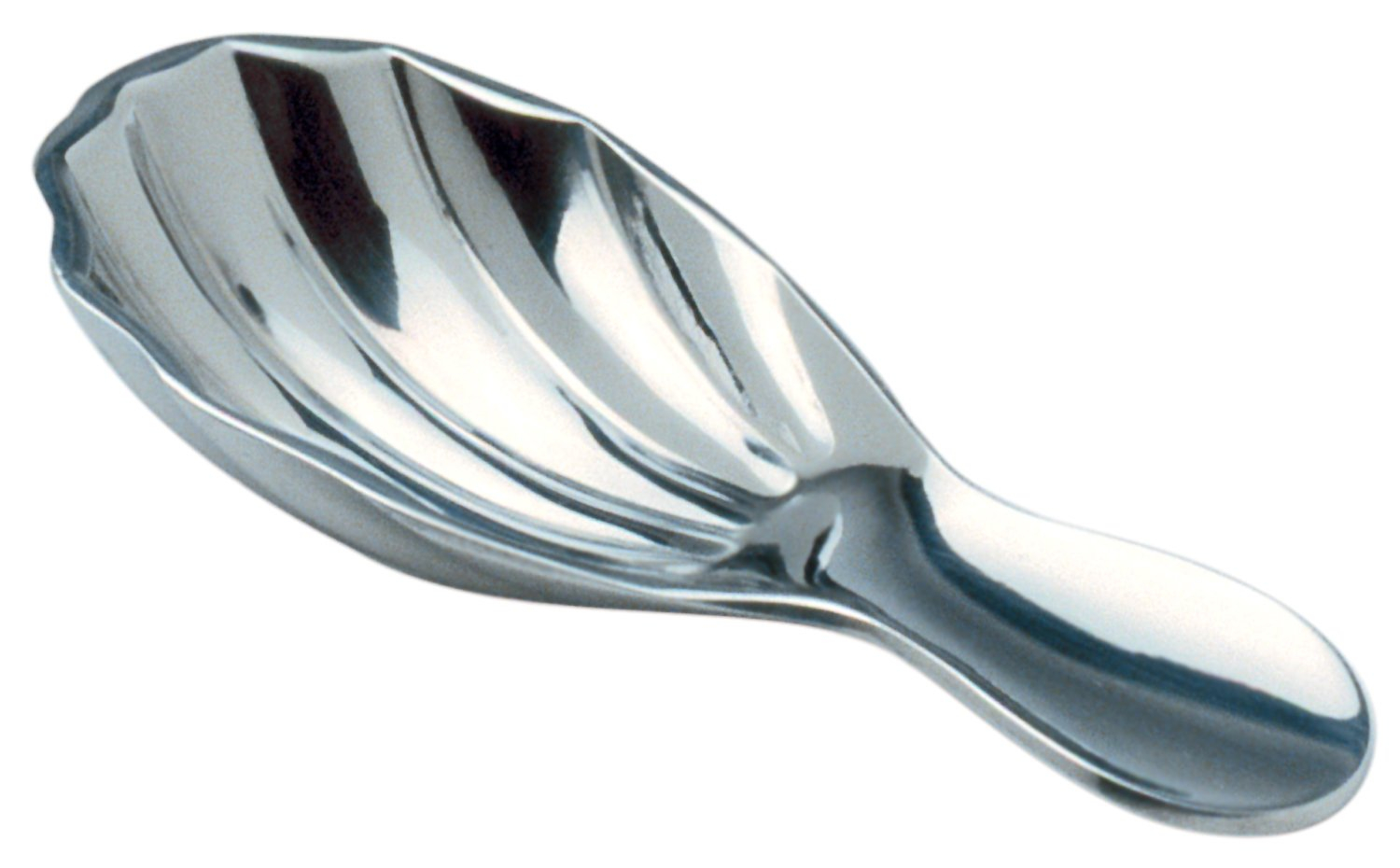 Compact Silver Stainless Steel Scoop for Tea and Sugar