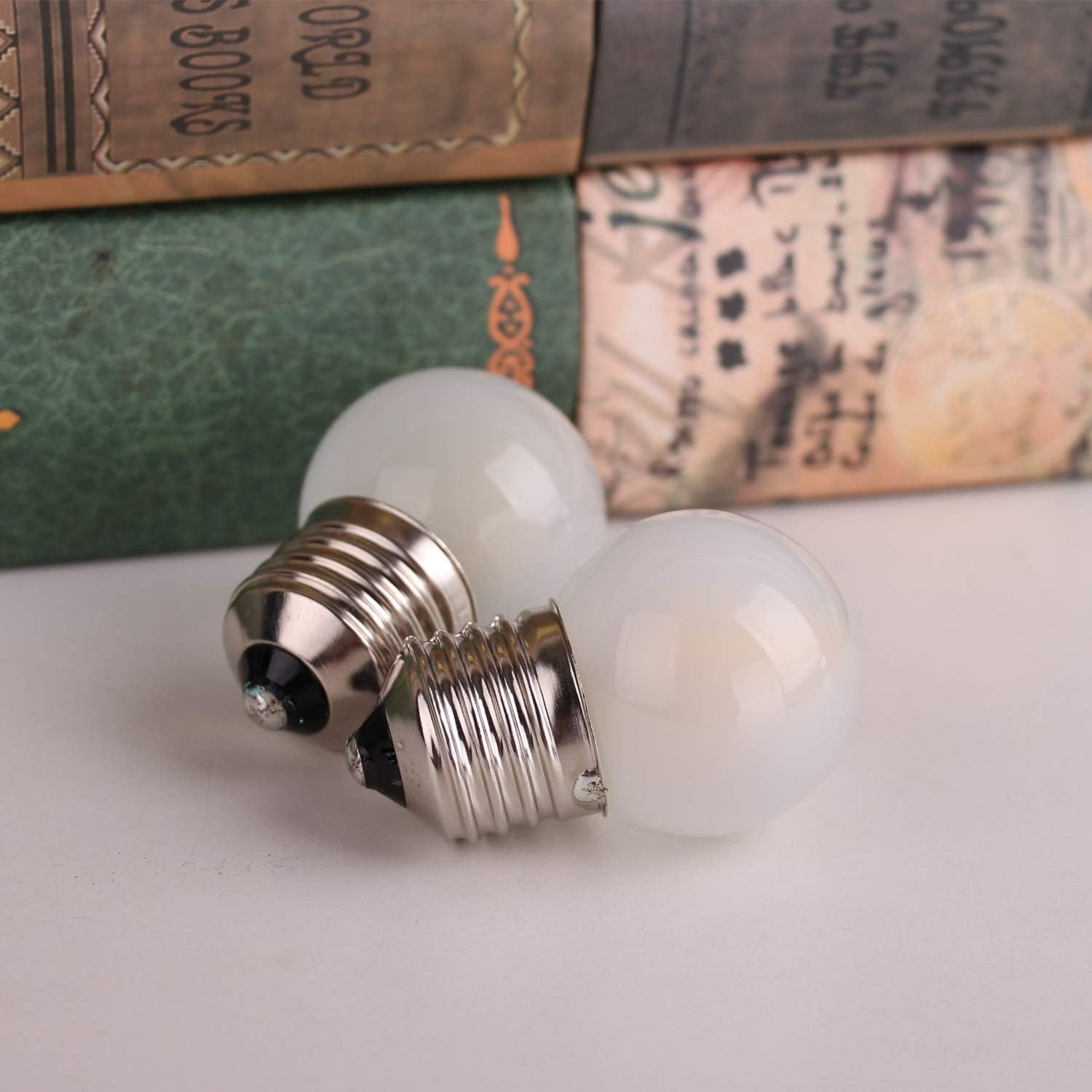 G40 1.5W Low Wattage Led Bulb Equivalent 15 Watt Light Bulbs Standard E26 Base CRI90+ Non-Dimmable for Home Lighting Decorative 150-Lumen 15-Pack (Frosted, 1.5W=15W Soft Warm White 2700K)