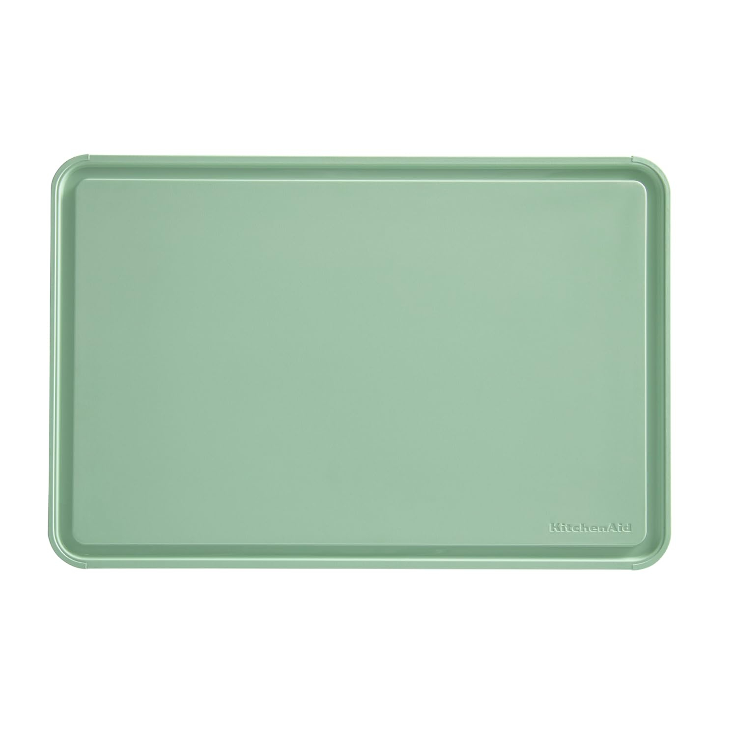 KitchenAid 12x18 Poly Cutting Board, Perimeter Trench, Non Slip Edges, Dishwasher Safe Pistachio