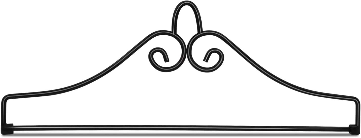 Anley Wrought Iron Garden Flag Hanger - Garden Banner Holder Detached to Use - Rust Resistant & Black Matte Coating