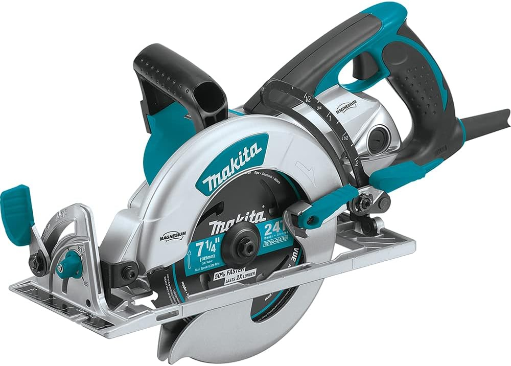 Makita Magnesium Hypoid Saw, 7 1/4", Weighs 13 Pounds