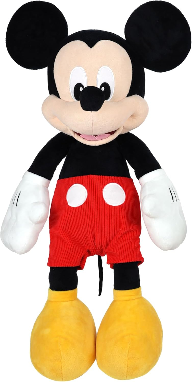Disney Junior Mickey Mouse Jumbo 25-inch Plush Mickey Mouse, Officially Licensed Kids Toys for Ages 2 Up, Gifts and Presents