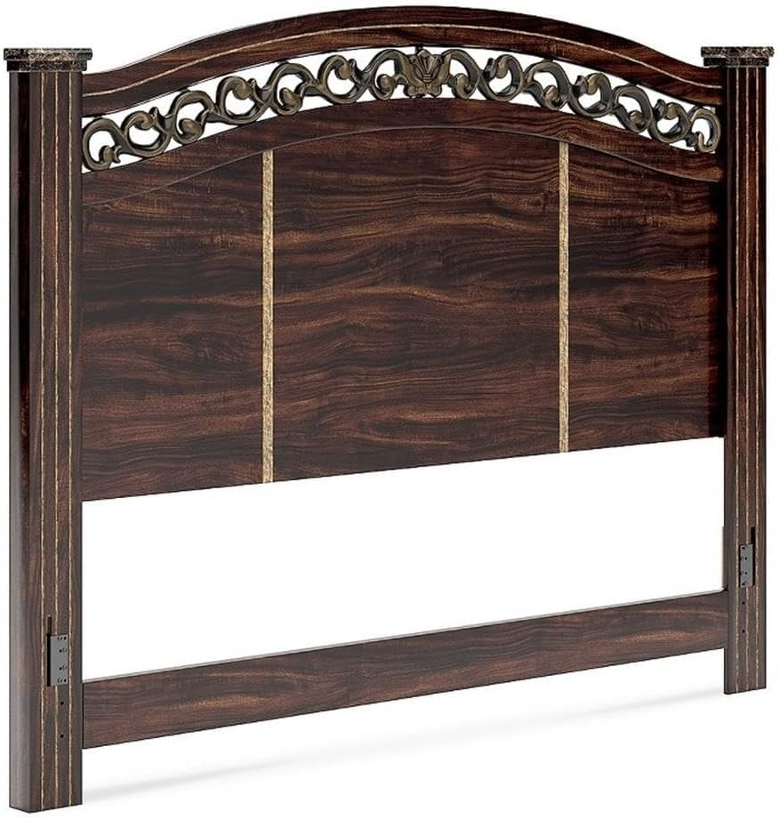 Ashley Furniture Glosmount Brown King Poster Headboard