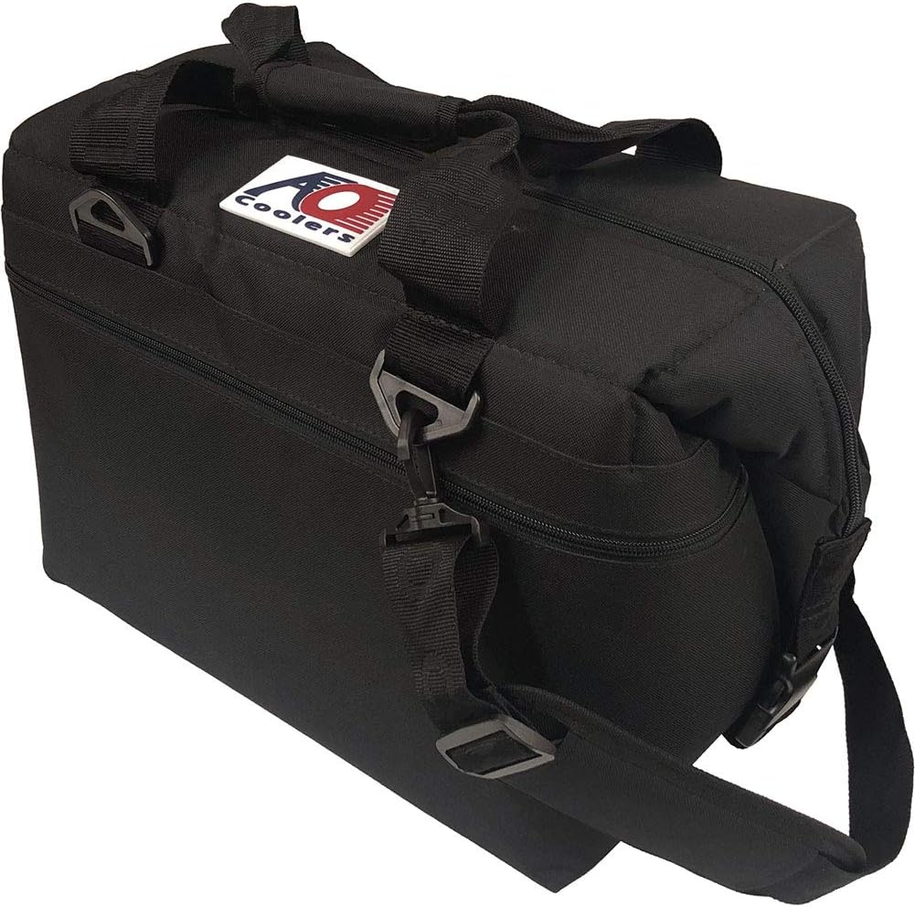 Black High-Density Insulated Soft-Sided Cooler Bag